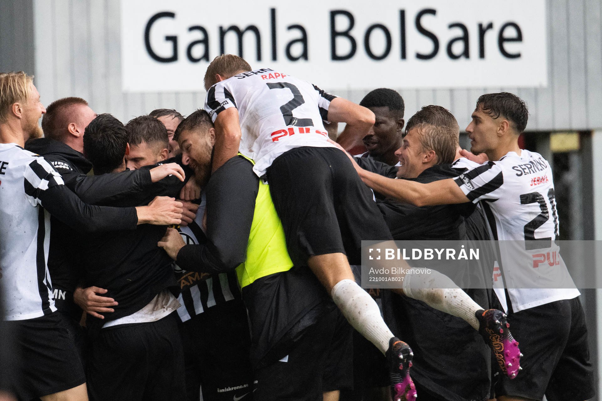 Landskronas spelare jublar