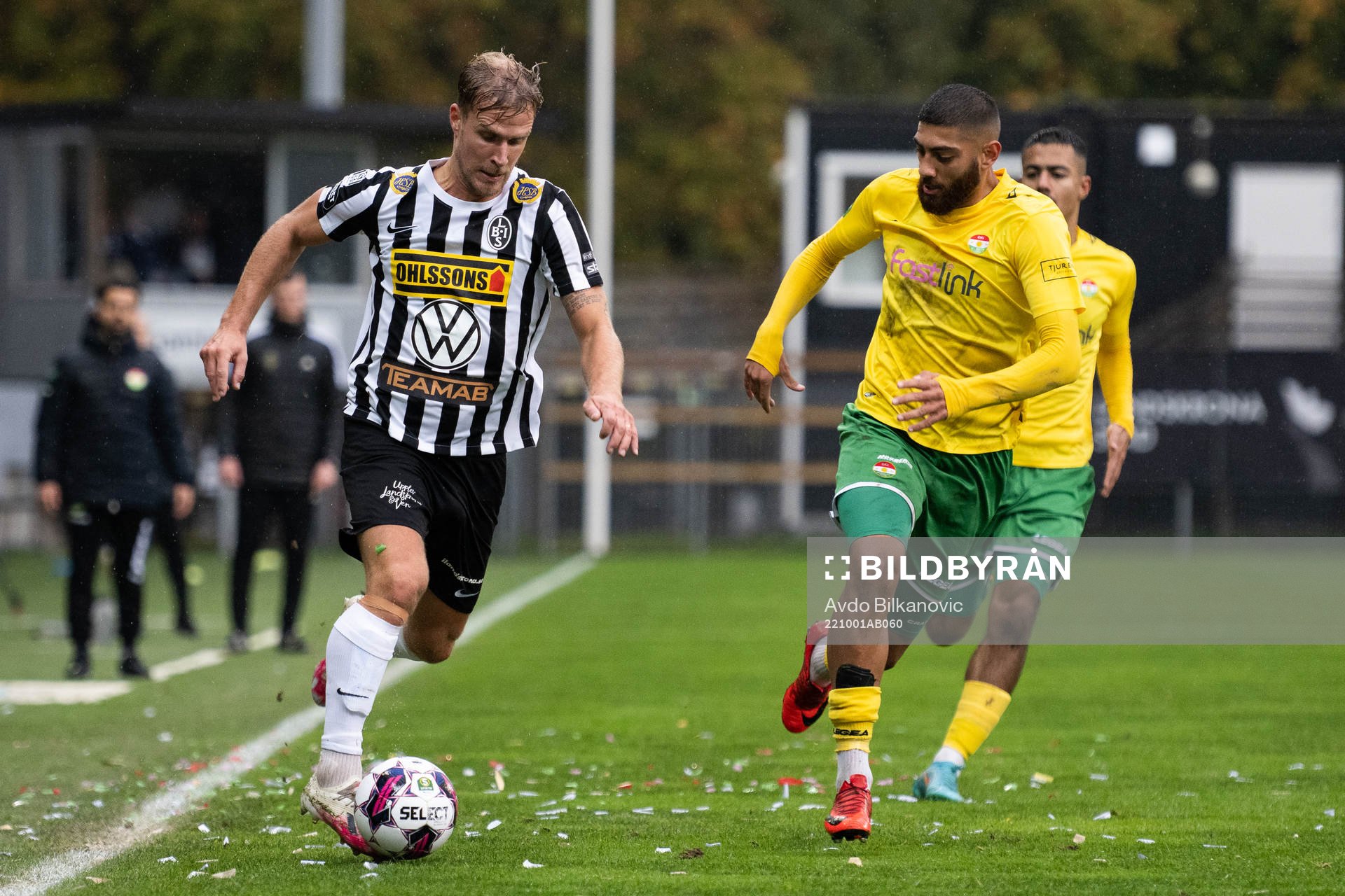 Landskronas Linus Olsson och Dalkurds Rassa Rahmani