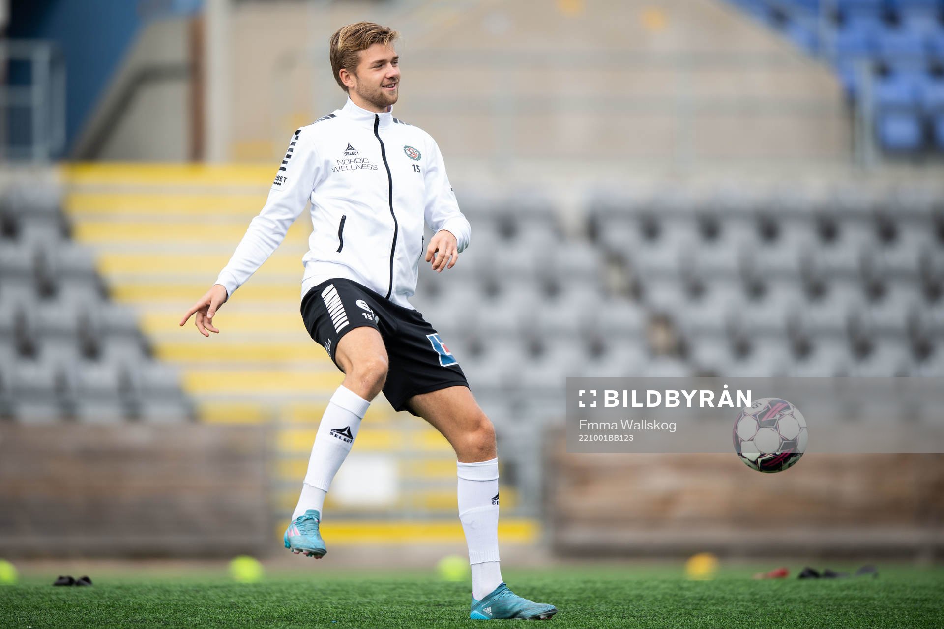 Örebros Niclas Bergmark inför fotbollsmatchen i Superettan mellan AFC Eskilstuna och Örebro den 1 oktober 2022 i Eskilstuna. 