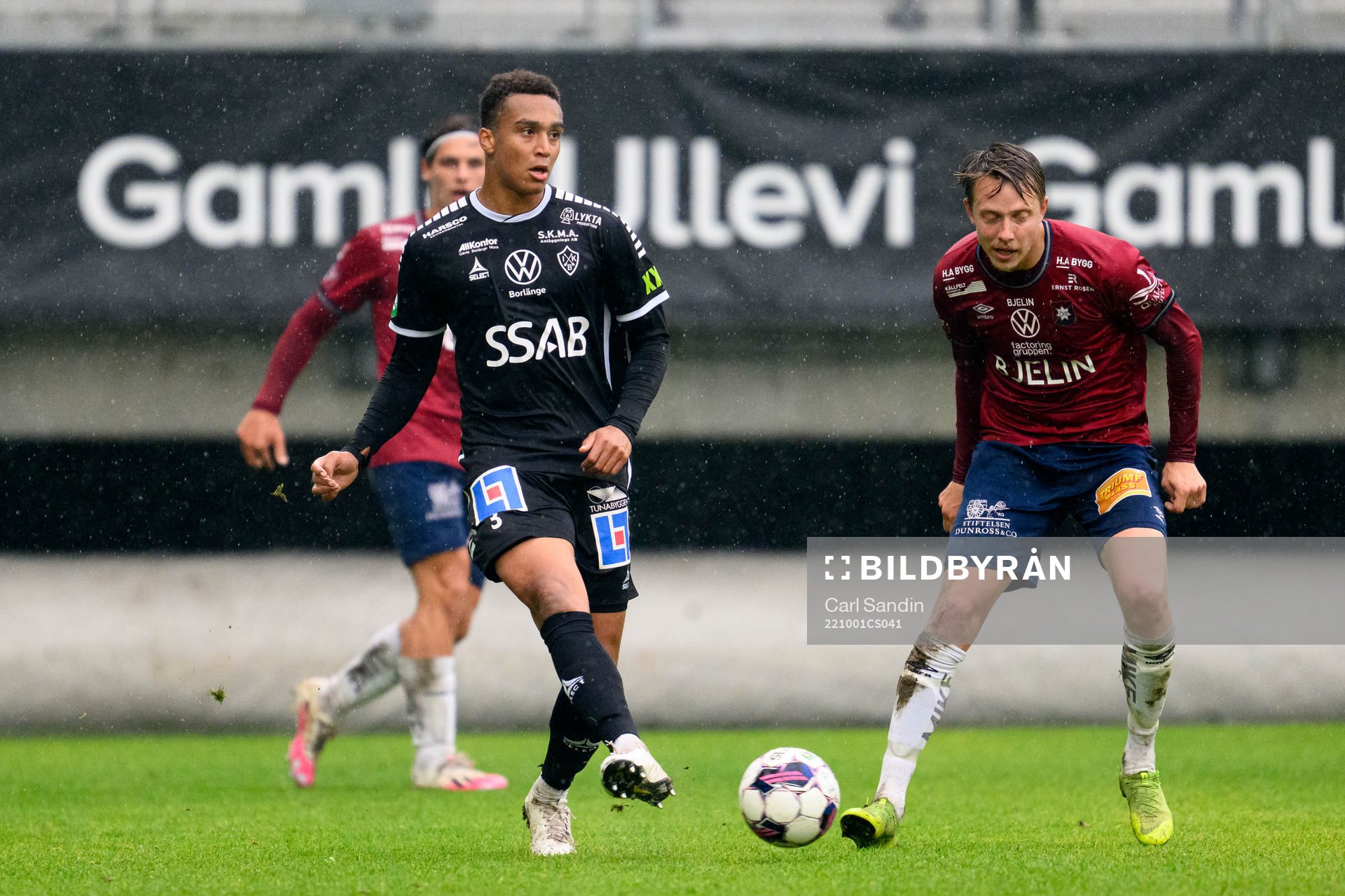 Brages Eirik Asante Gayi under fotbollsmatchen i Superettan mellan Örgryte och Brage den 1 oktober 2022 i Göteborg. 