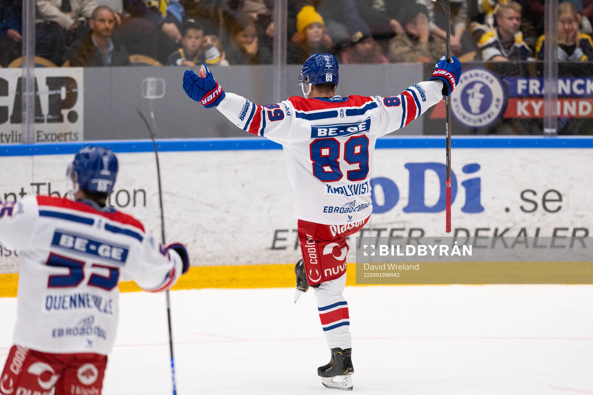 Oskarshamns Patrik Karlkvist jublar