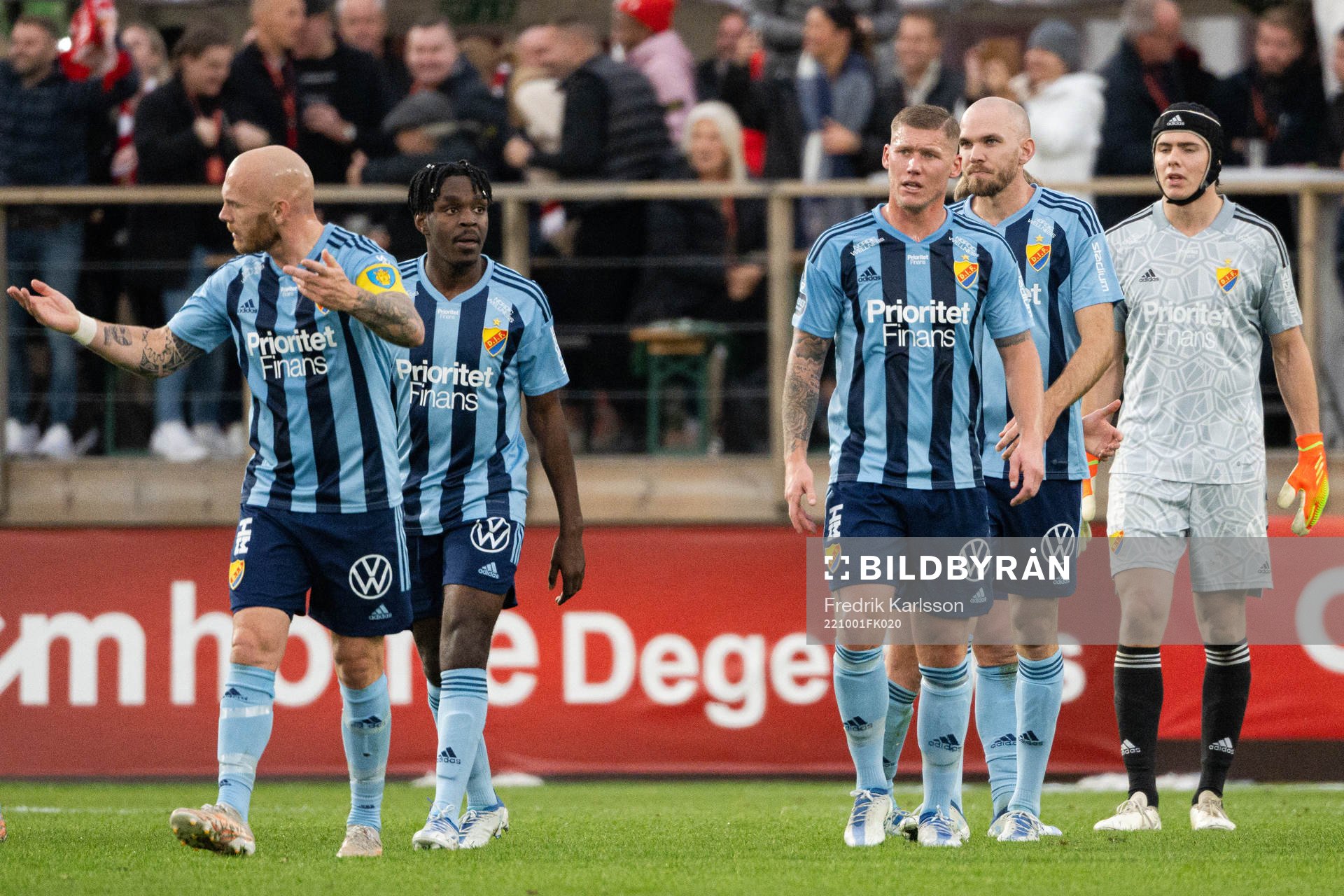 Djurgårdens Magnus Eriksson , Joel Asoro och Victor