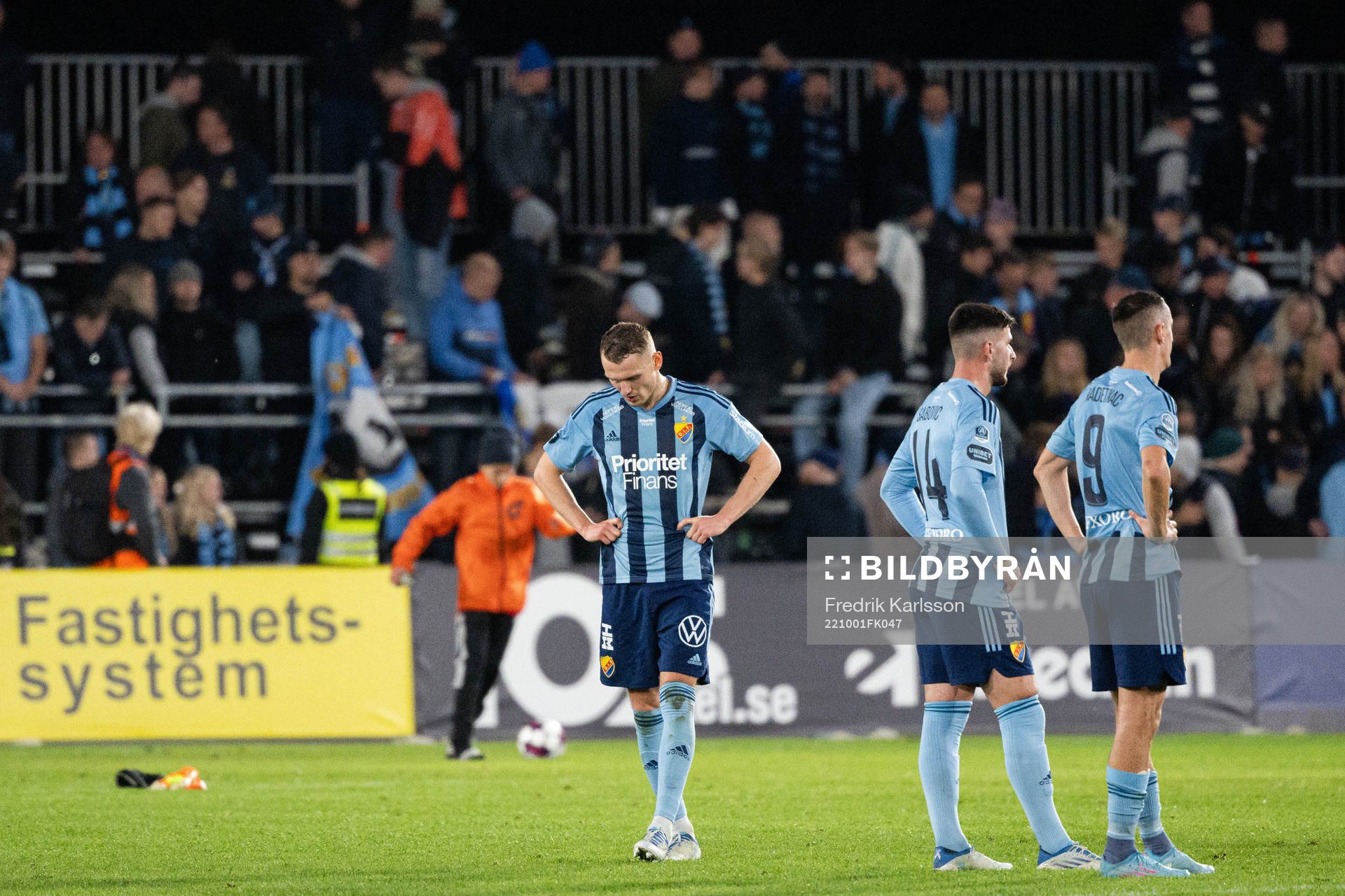 Djurgårdens Piotr Johansson , Besard Sabovic och Haris