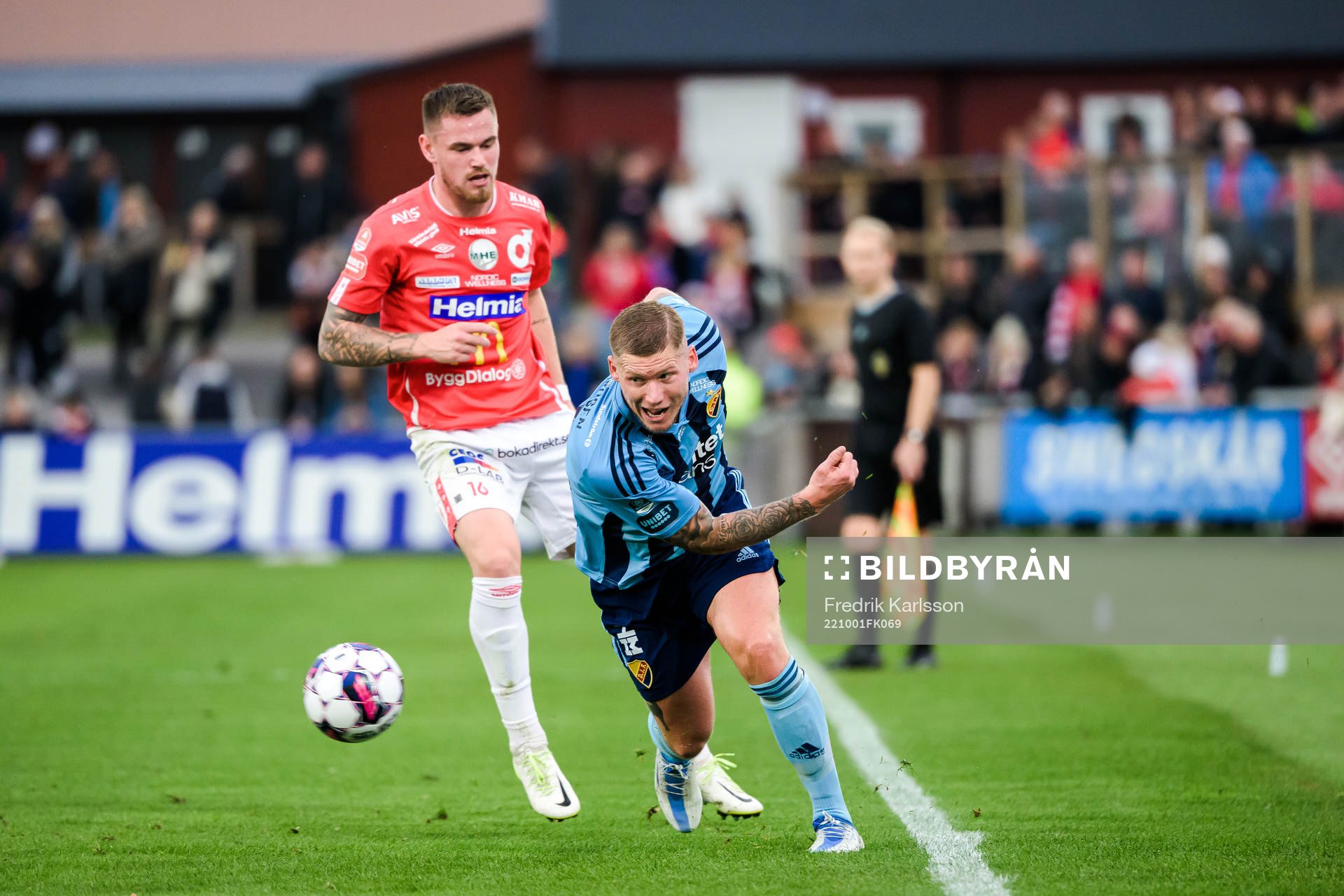 Degerfors Rasmus Örqvist och Djurgårdens Victor Edvardsen