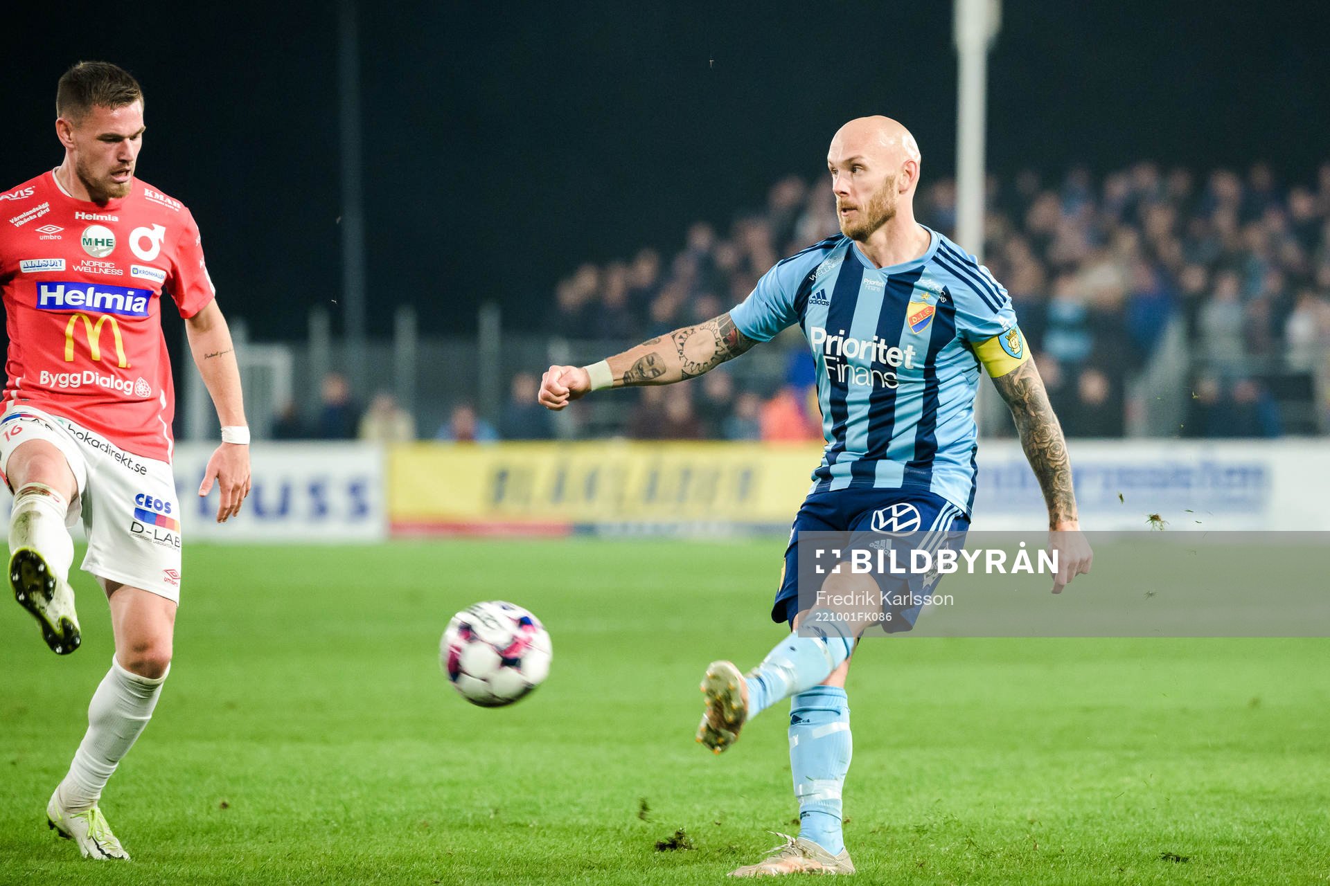 Degerfors Rasmus Örqvist och Djurgårdens Magnus Eriksson