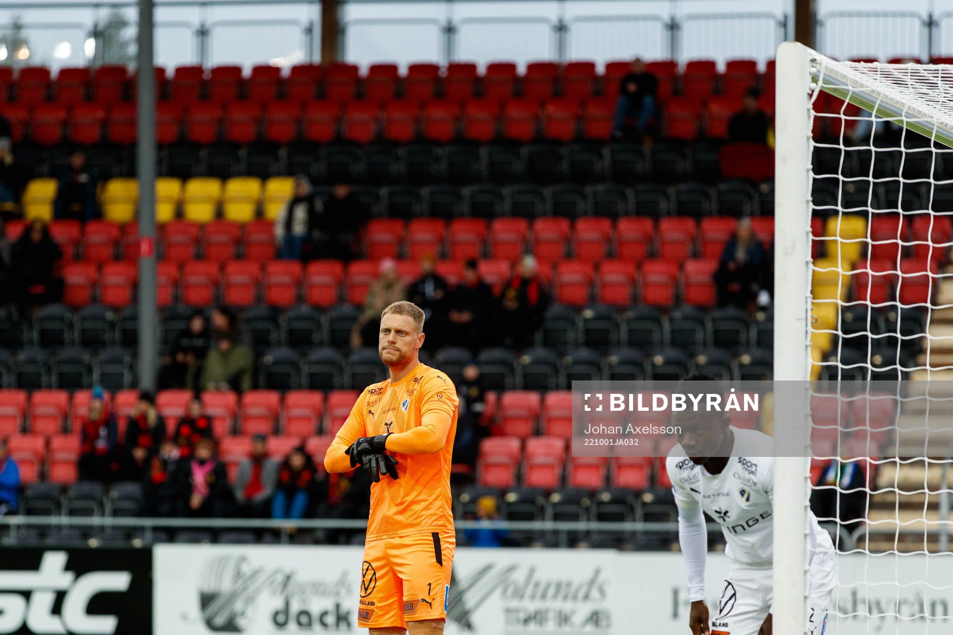 Halmstads målvakt Malkolm Nilsson Säfqvist