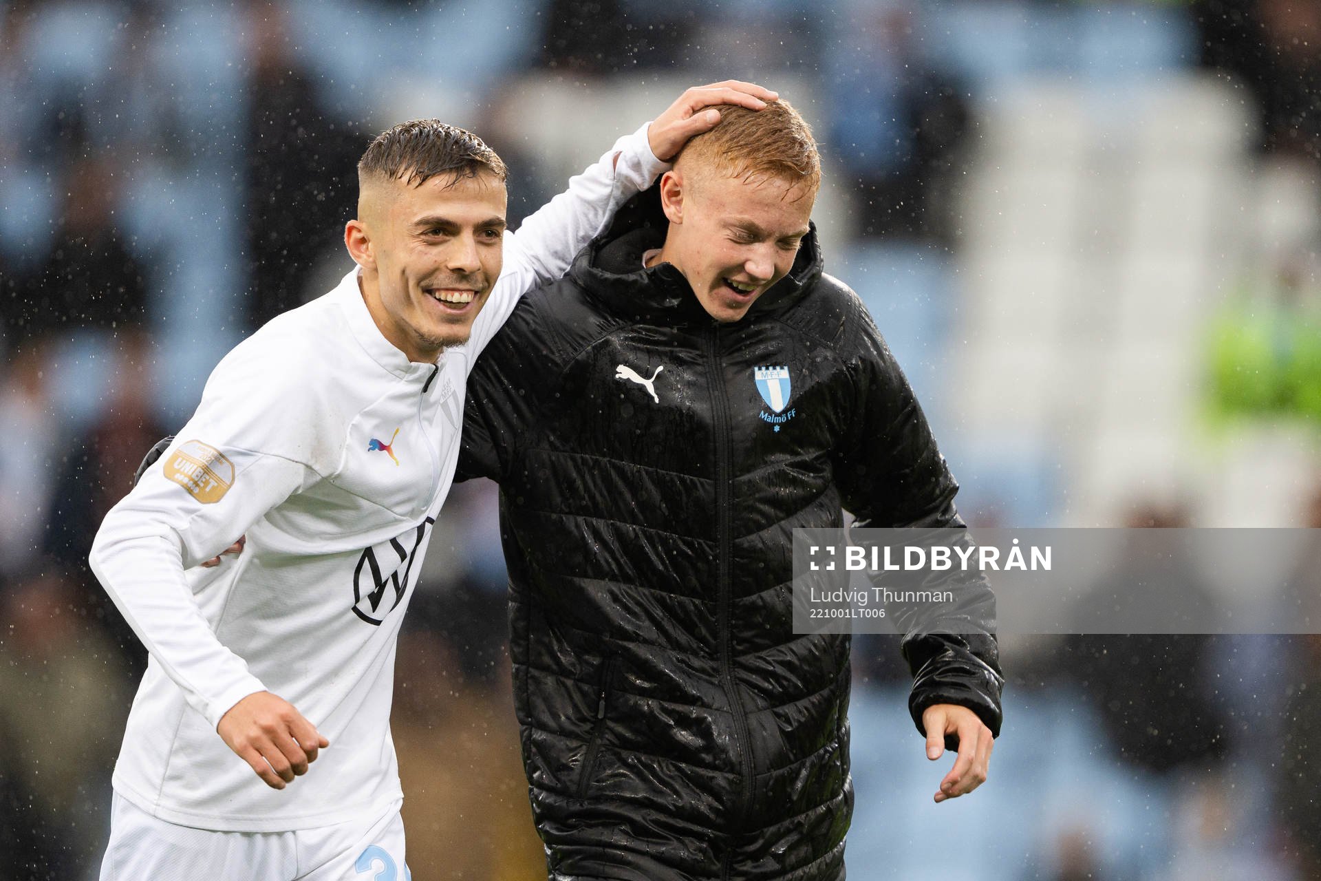 Malmö FFs Patriot Sejdiu och Hugo Larsson