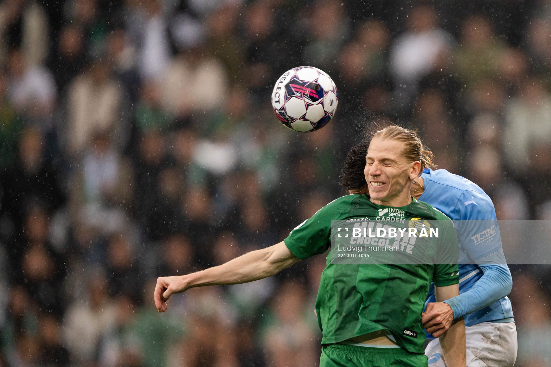 Hammarbys Gustav Ludwigson och Malmö FFs Dennis