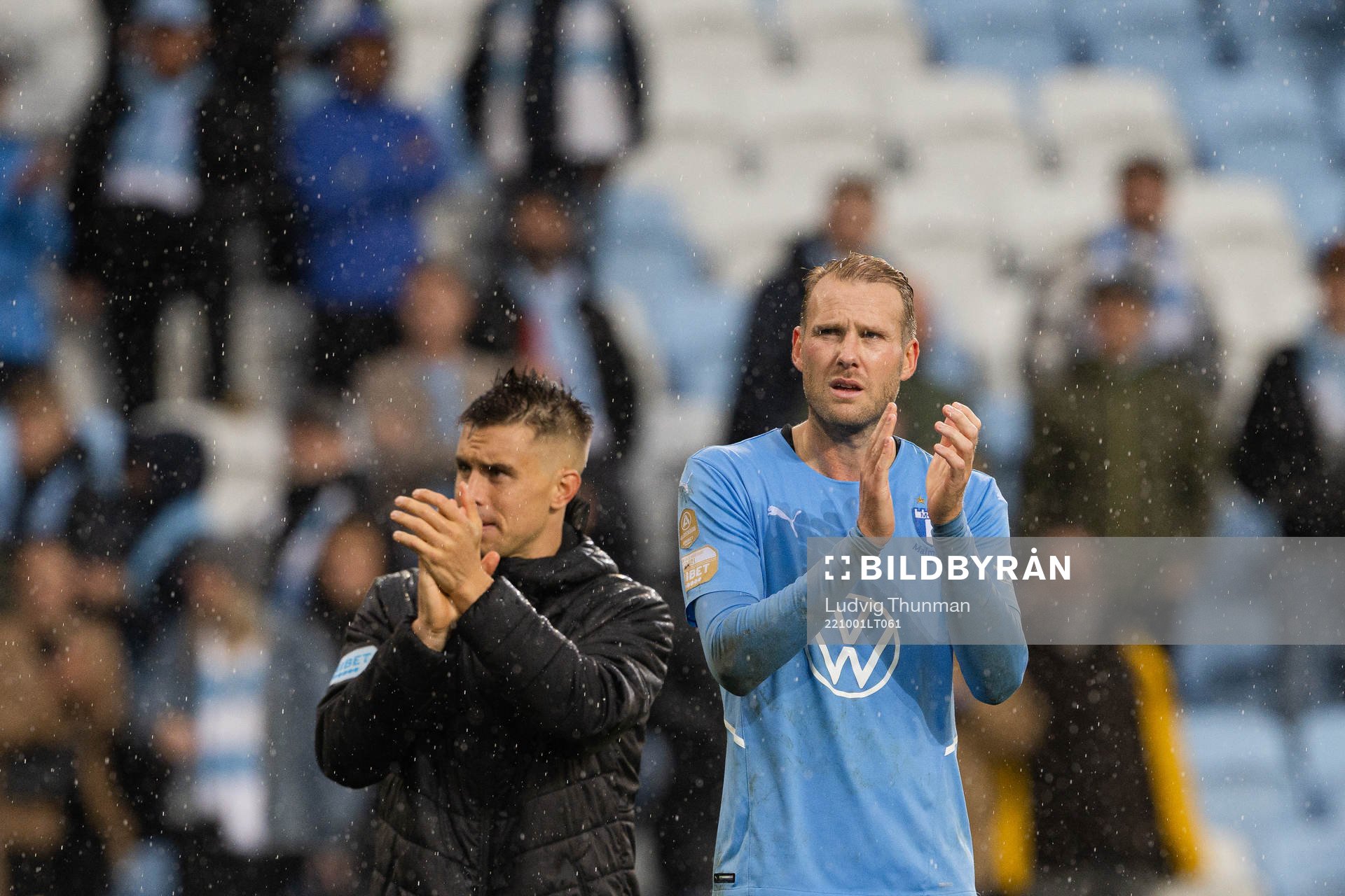 Malmö FFs Jonas Knudsen och Ola Toivonen deppar