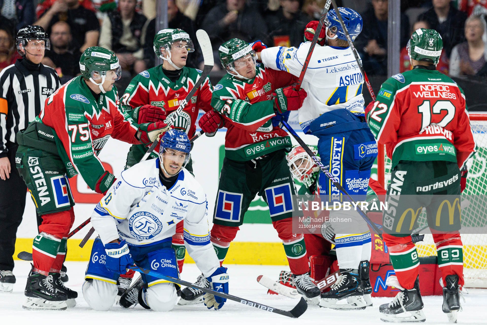 Leksands Jon Knuts och Carter Ashton oroar framför