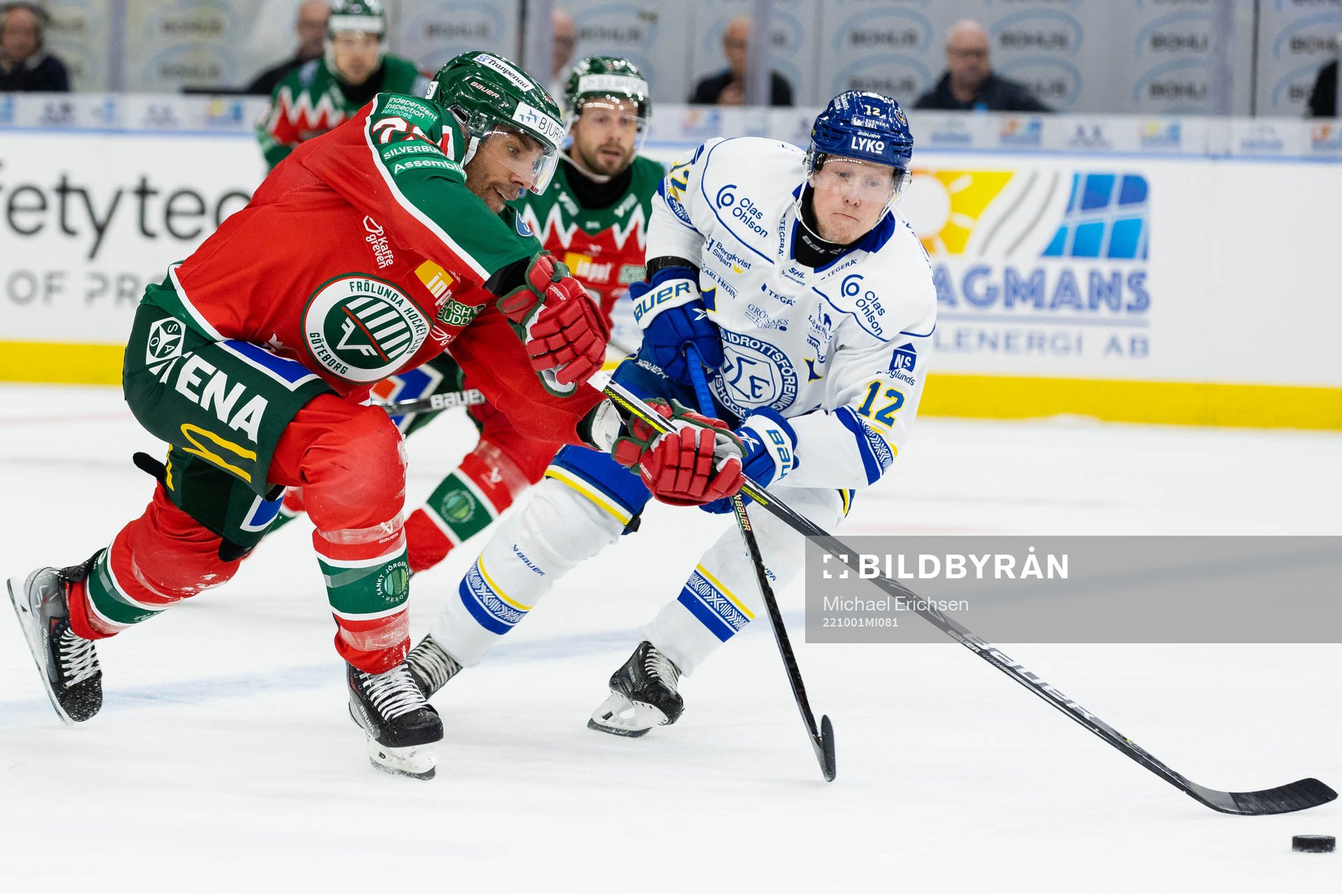 Frölundas Joel Lundqvist och Leksands Kalle Östman