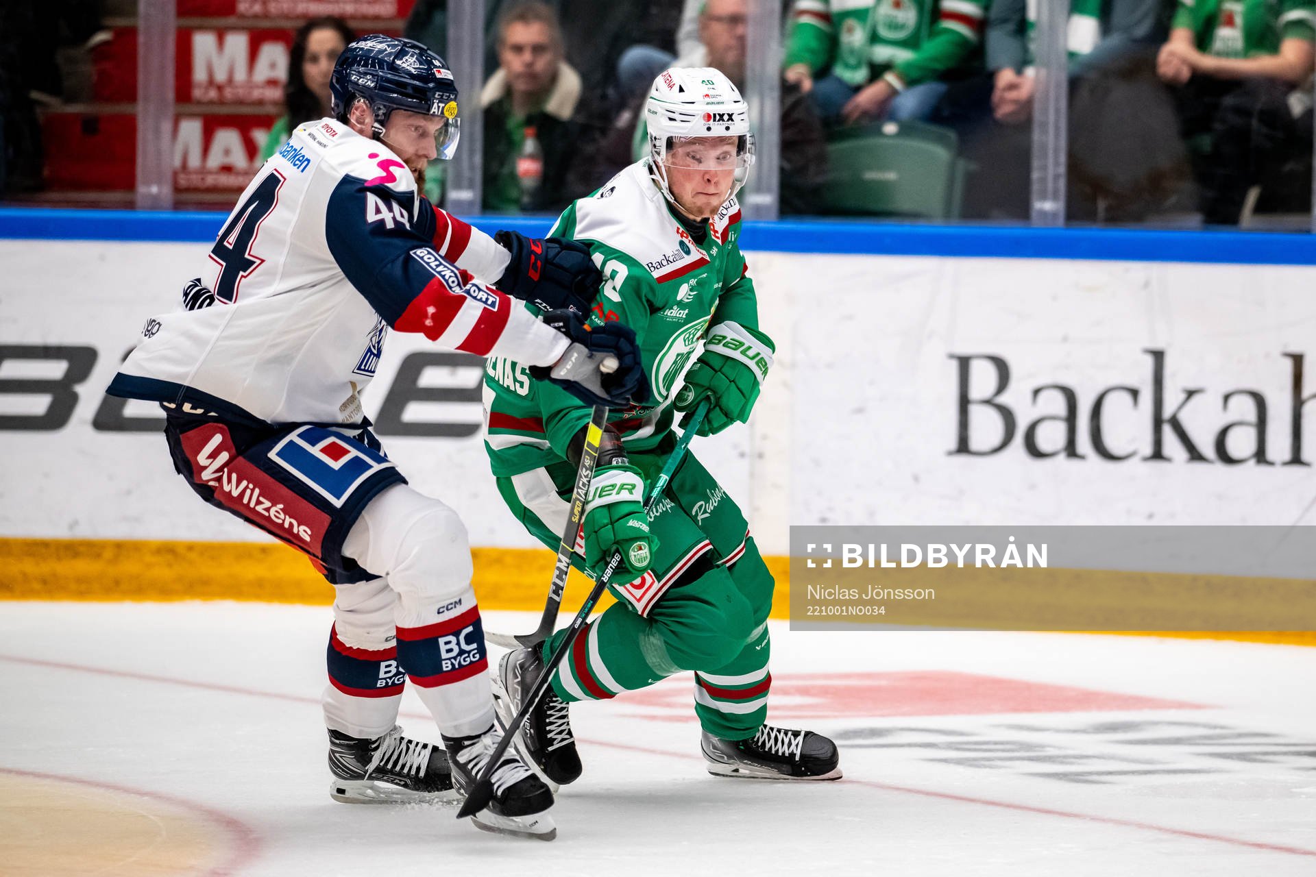 Linköpings Jonas Junland och Rögles Oskar Stål-Lyrenäs