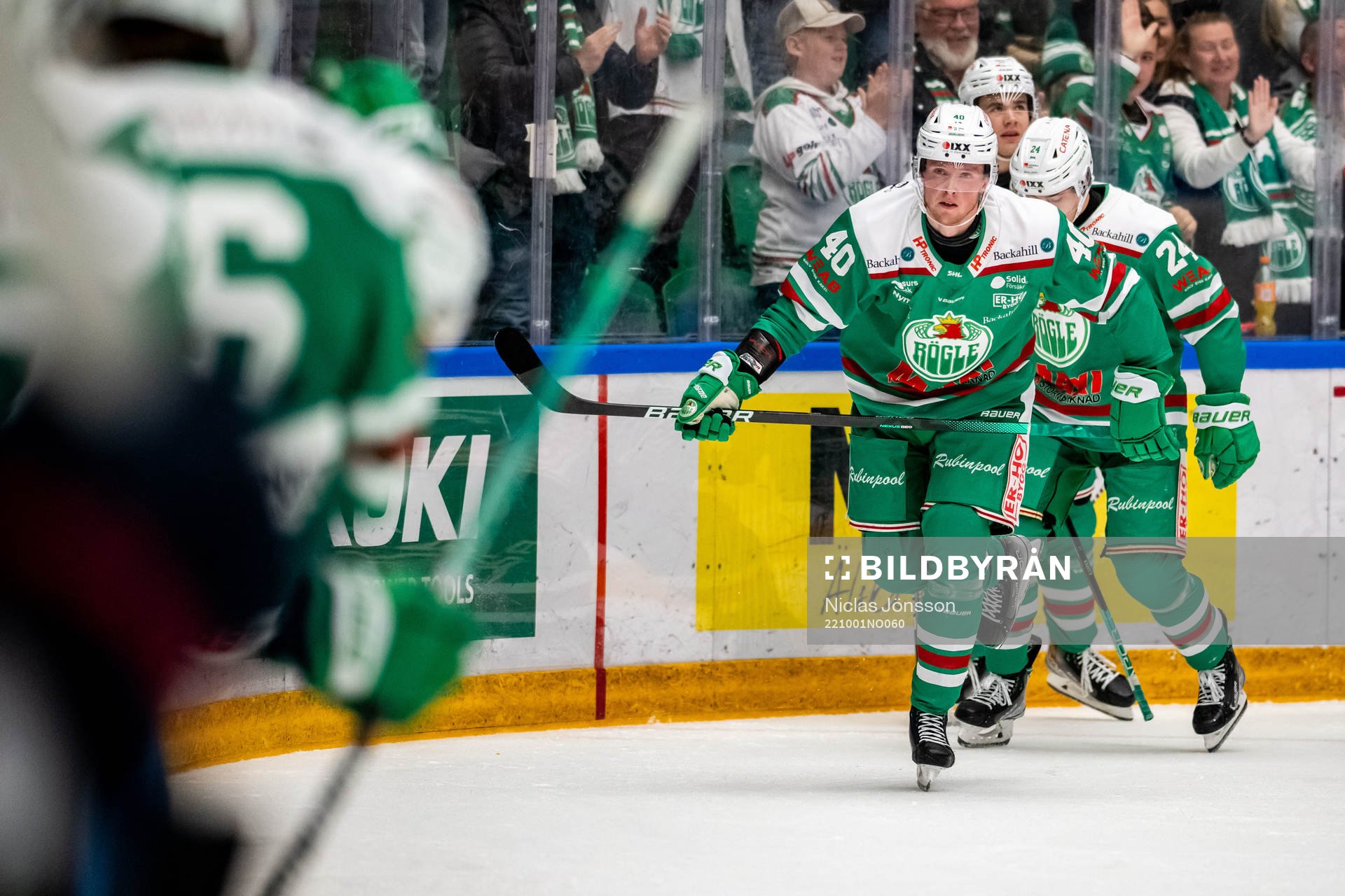 Rögles Oskar Stål-Lyrenäs  jublar