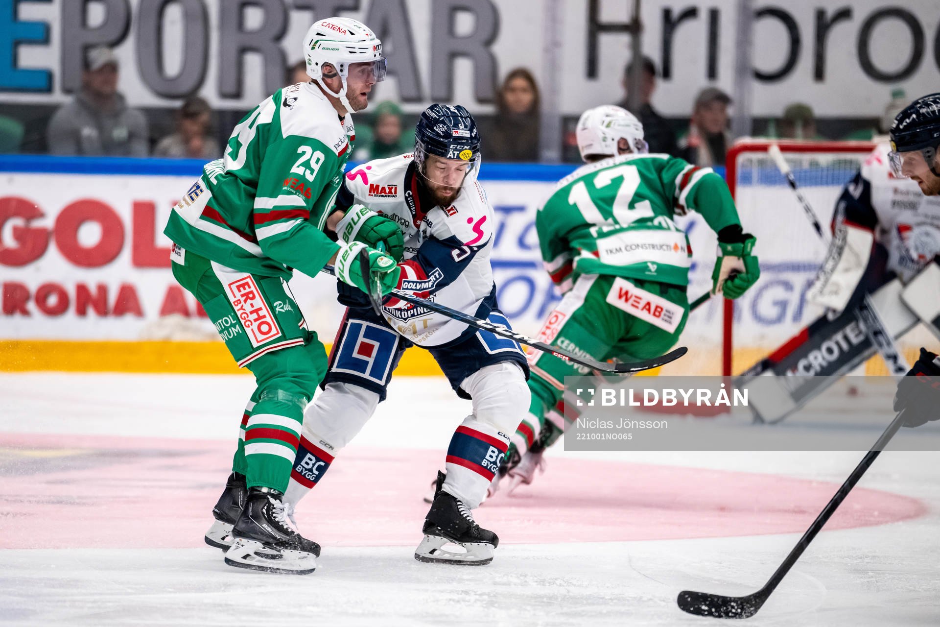Rögles Kim Rosdahl  och Linköpings Oscar Fantenberg