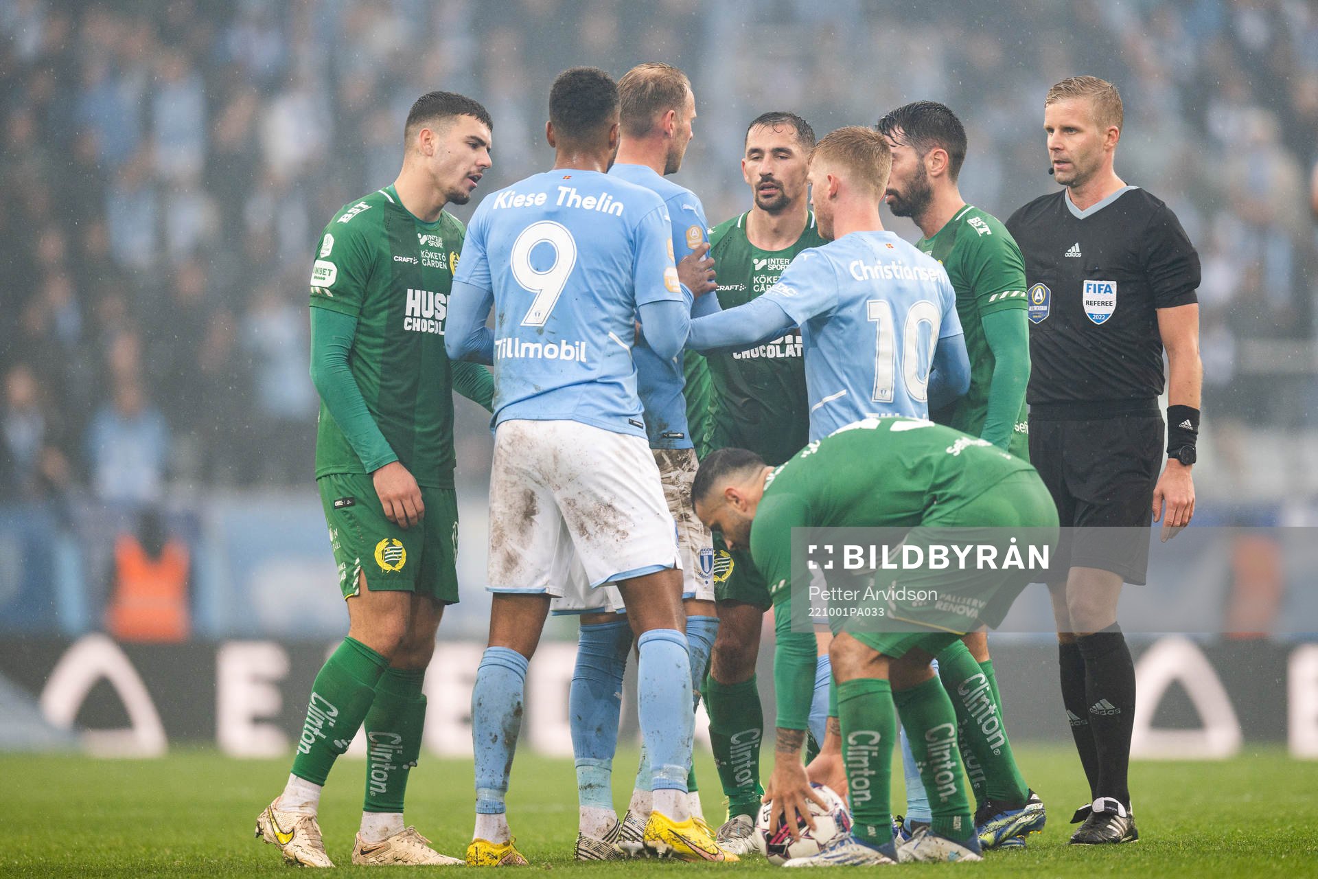 Malmö FFs Ola Toivonen, Isaac Kiese Thelin och Anders
