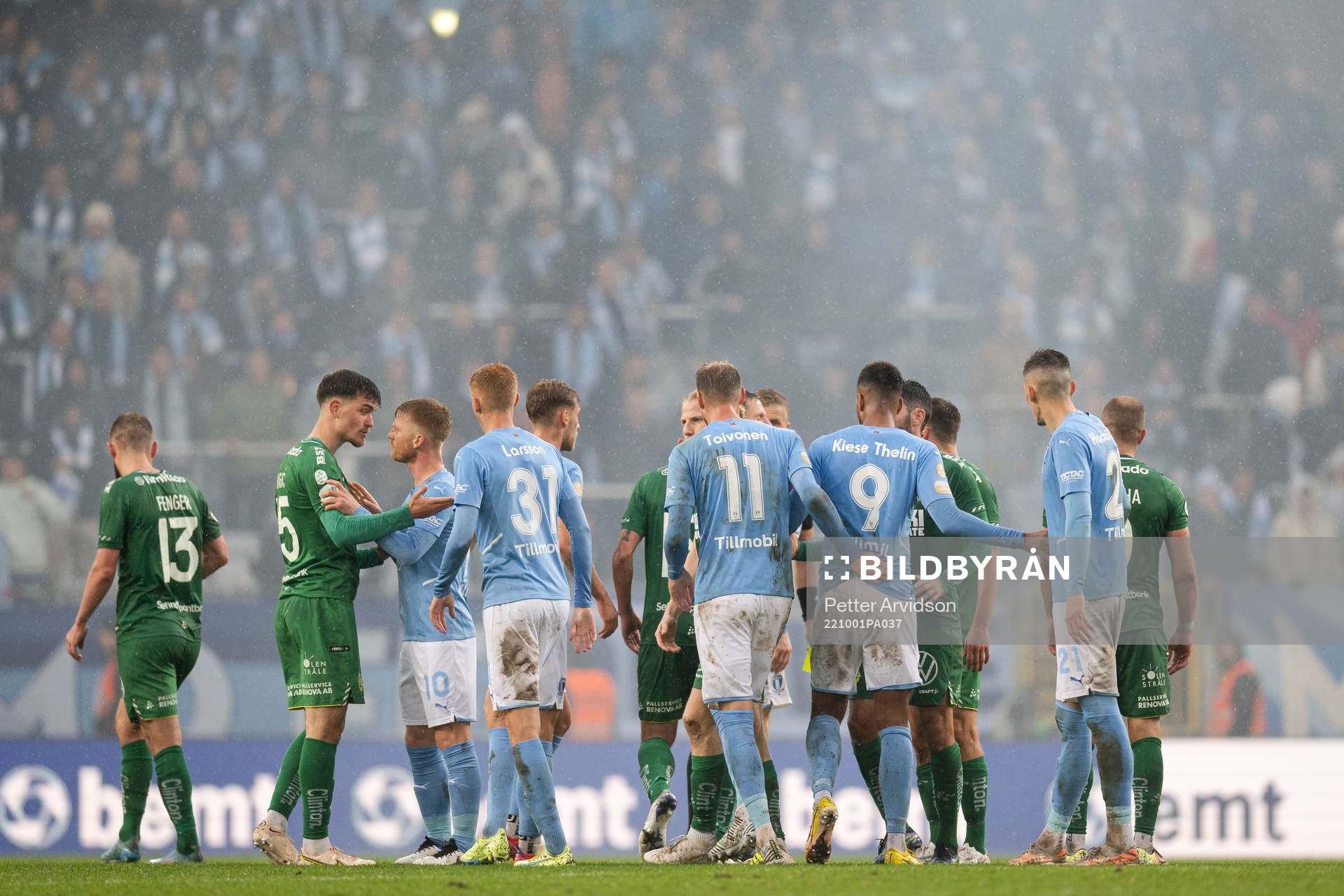 Malmö FFs och Hammarbys spelare
