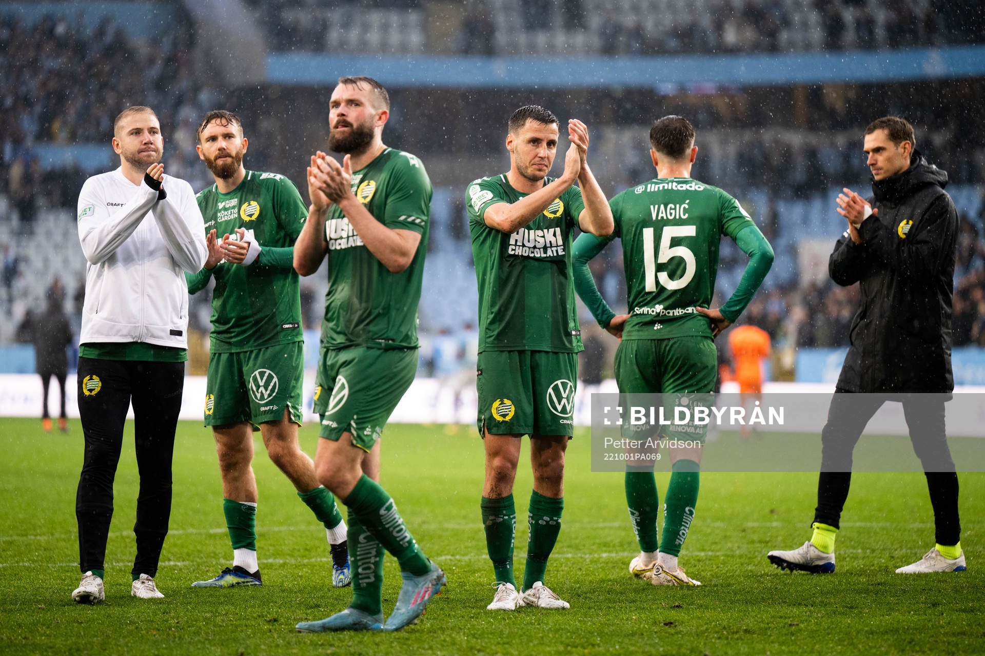Hammarbys Mads Fenger Nielsen och Jeppe Andersen deppar