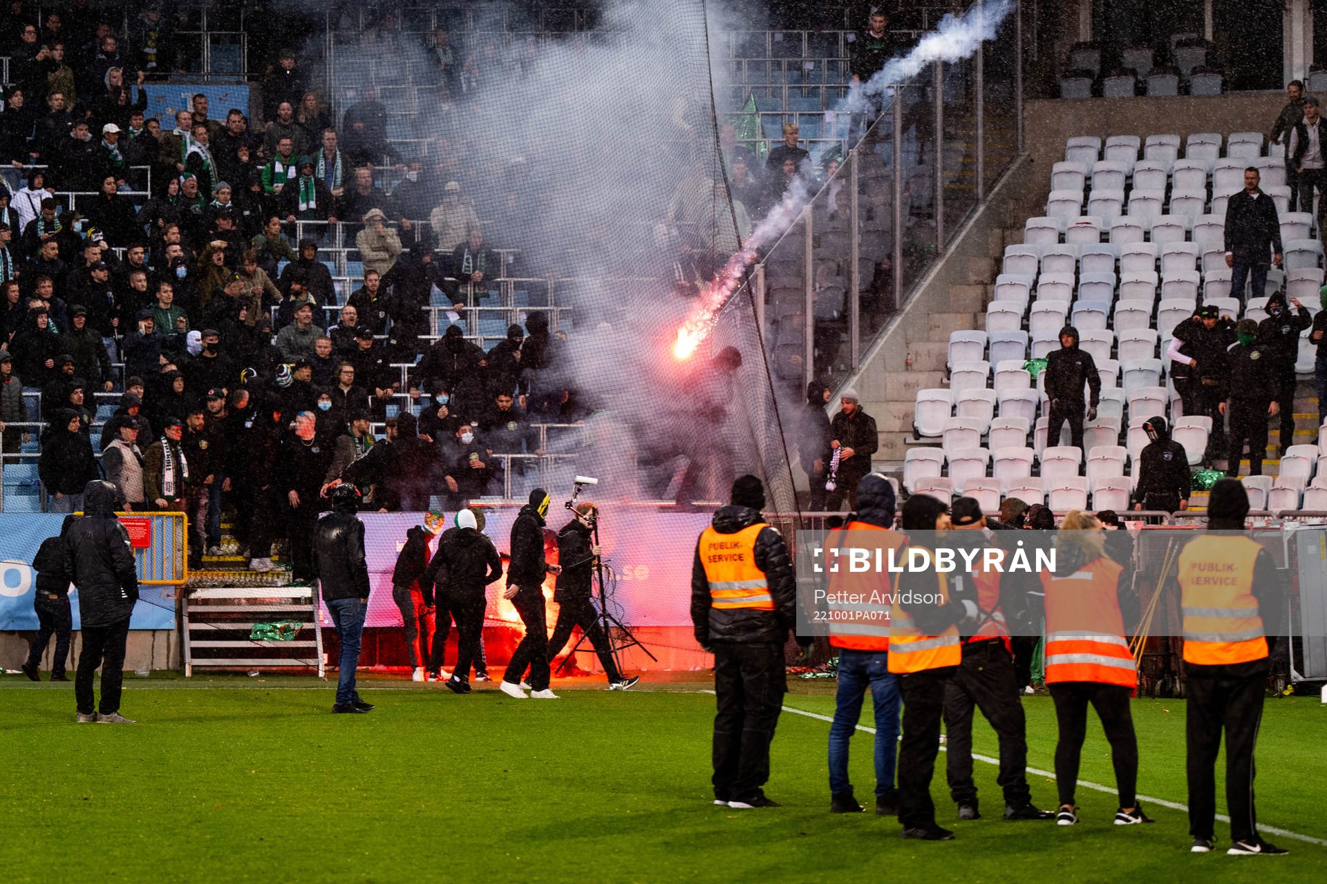 Oroligheter mellan lagens supportrar
