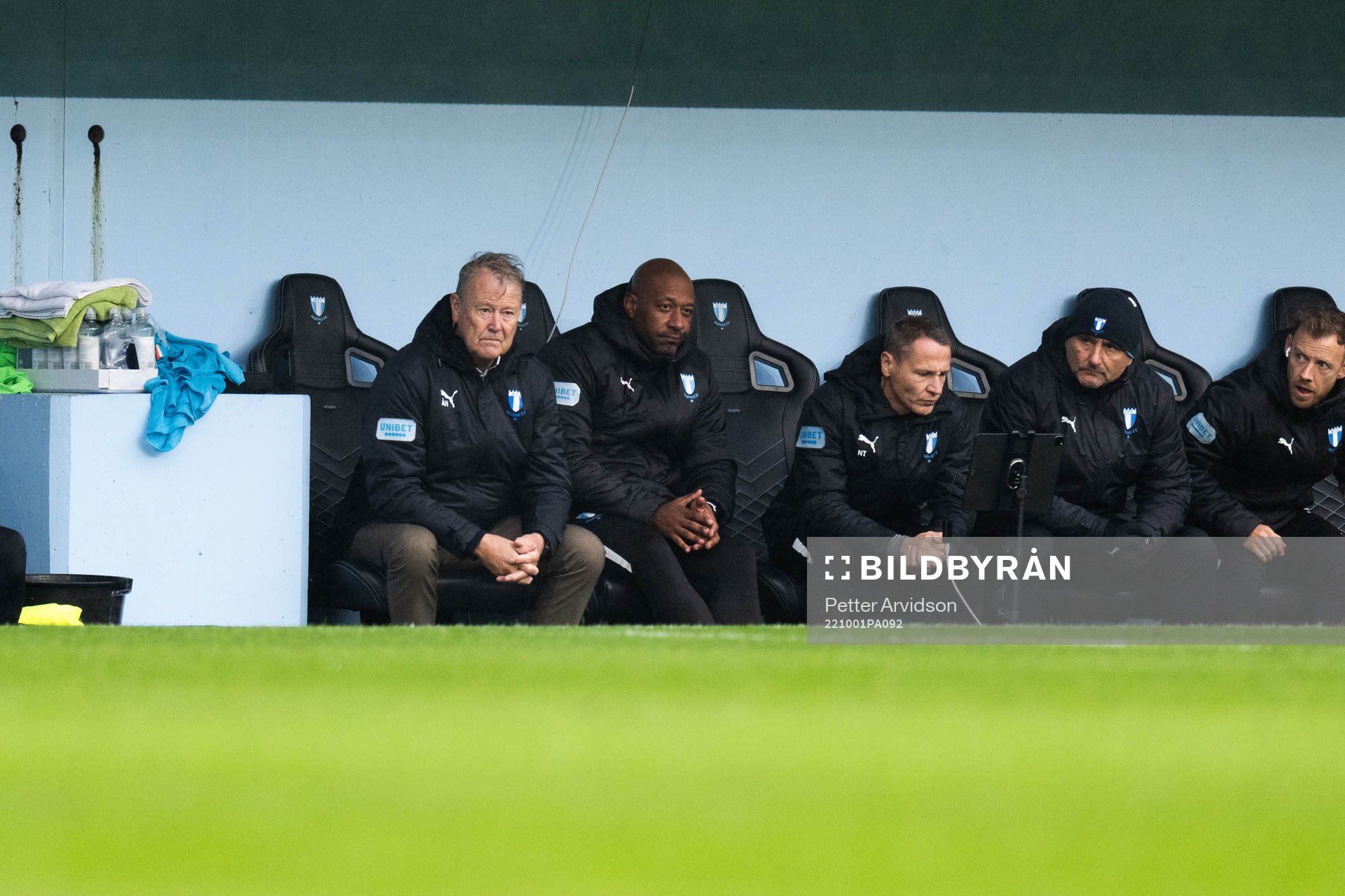 Malmö FFs tränare Åge Hareide och assisterande tränare