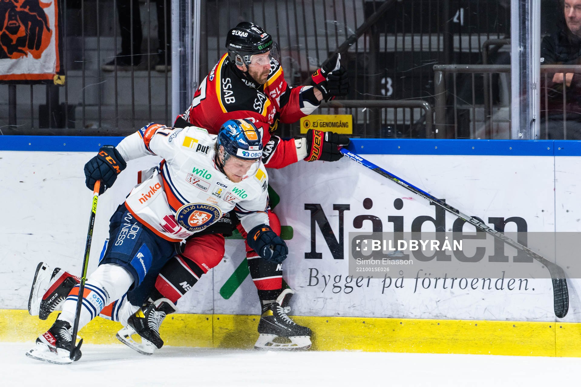 Växjös Ludvig Nilsson och Luleås Leo Komarov