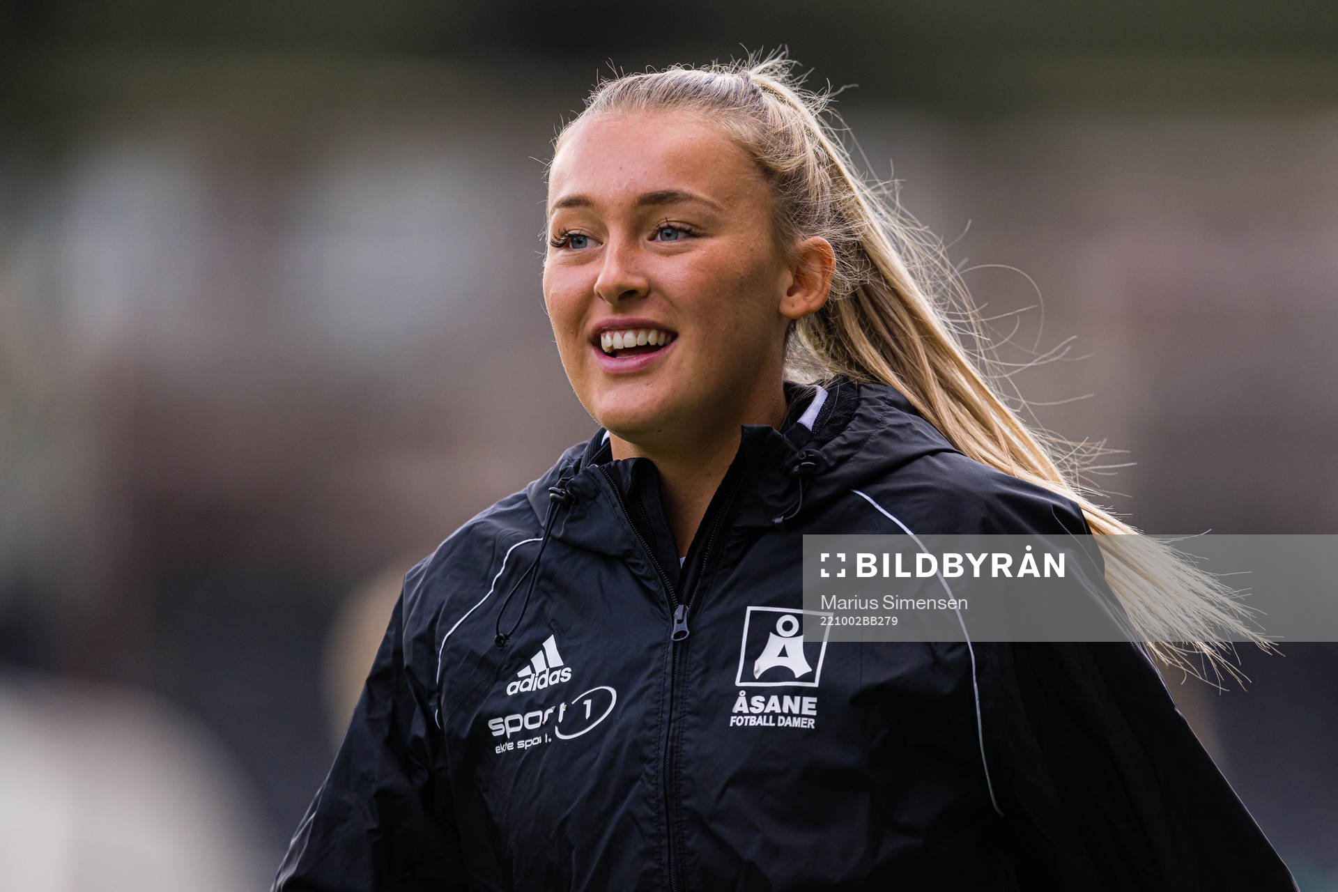 Madeleine Veivåg of Åsane ahead of the Toppserien football match between Åsane and Arna-Bjørnar on October 2, 2022 in Bergen.