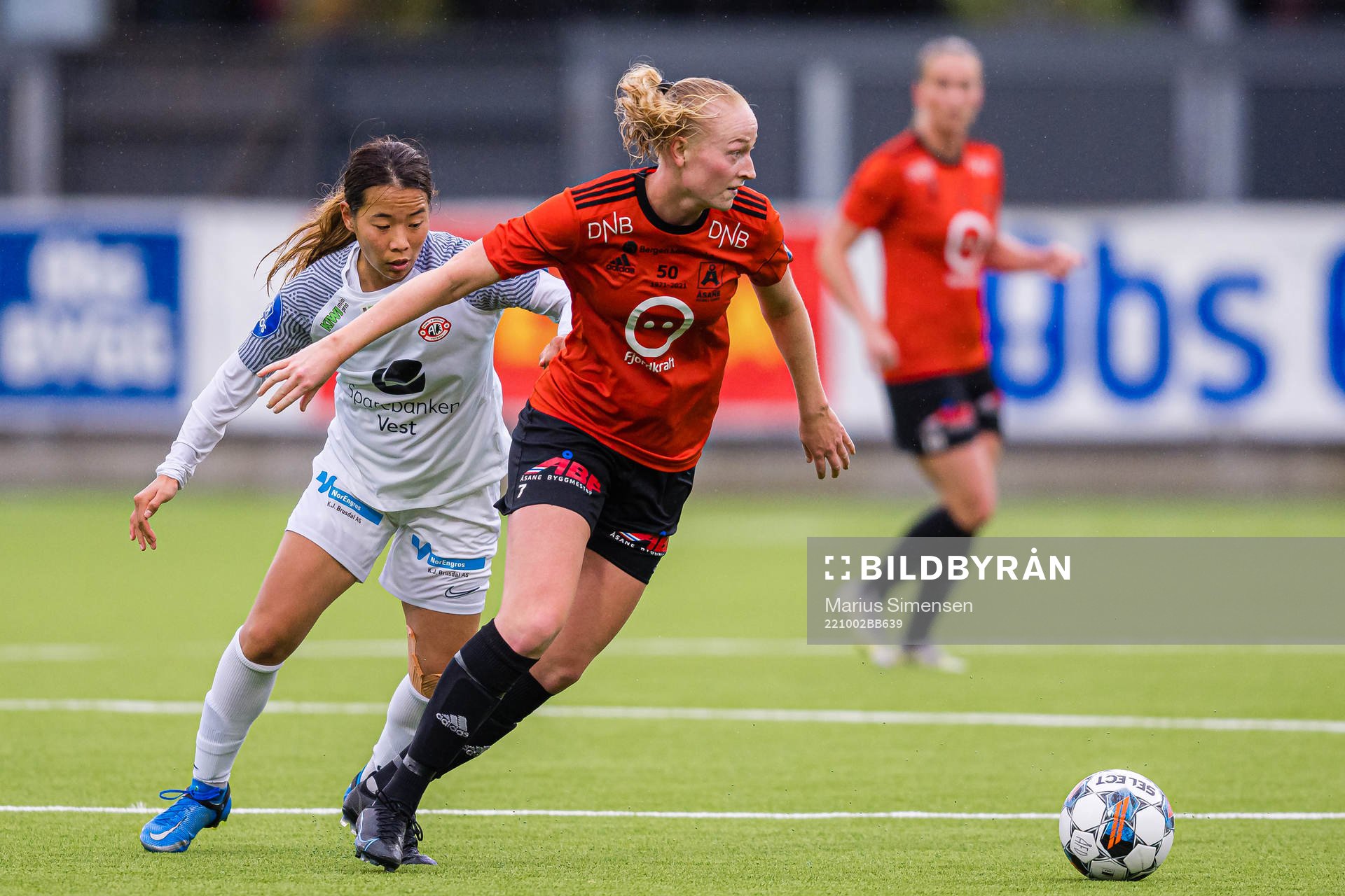 Nina Vestbøstad of Åsane during the Toppserien football match between Åsane and Arna-Bjørnar on October 2, 2022 in Bergen.