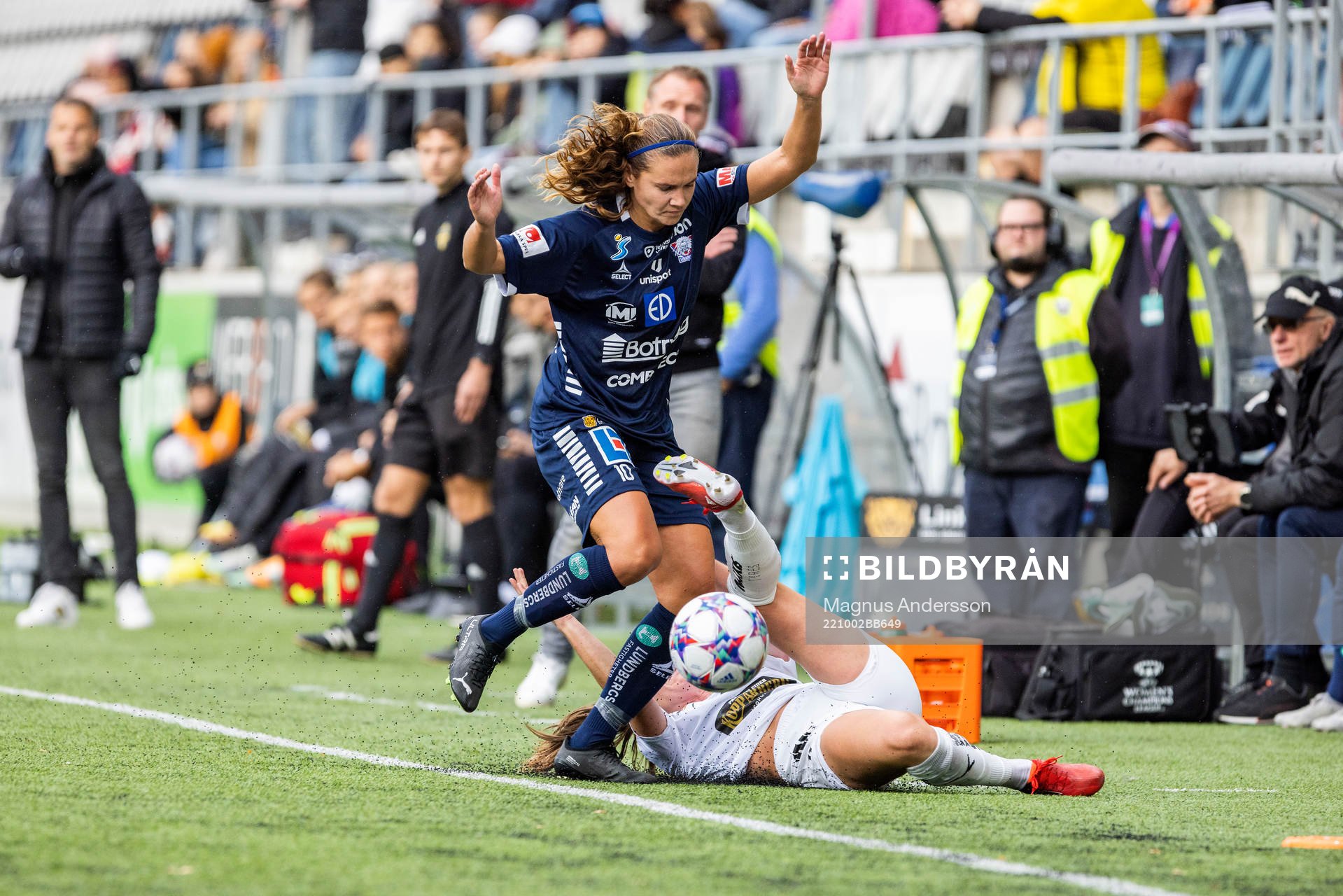 Häckens Pauline Hammarlund och Linköpings Emma Lennartsson