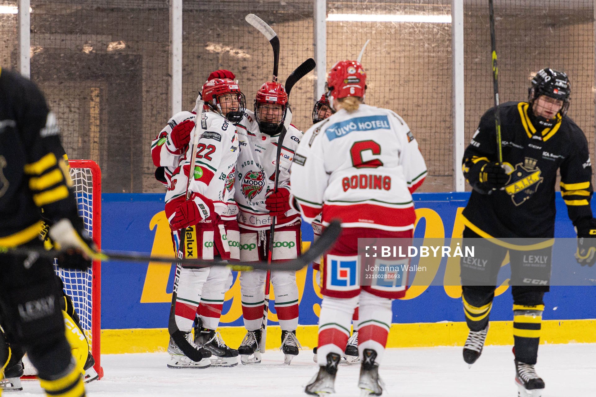 Modos spelare jublar