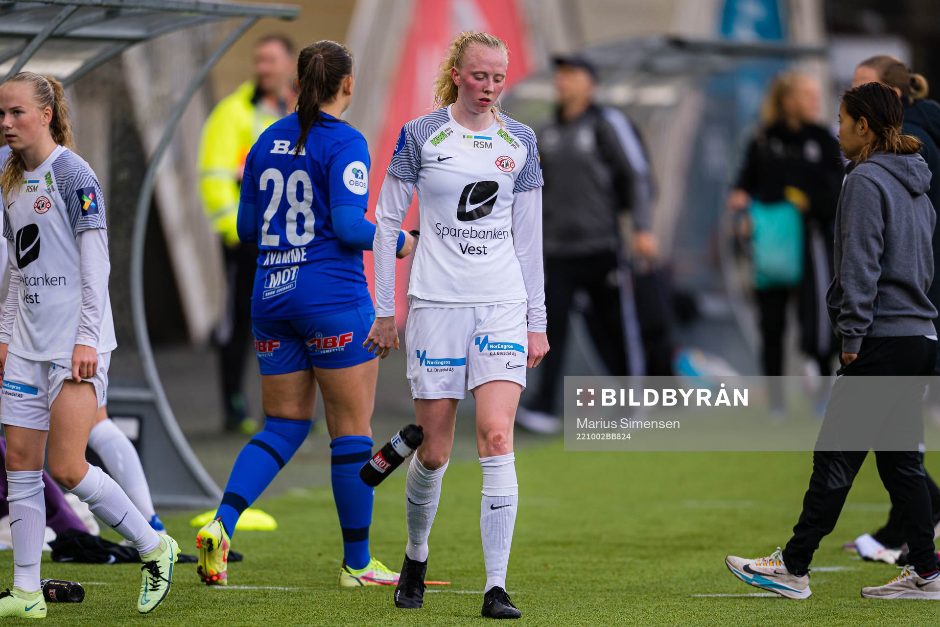 Tomine Svendheim of Arna-Bjørnar looks dejected