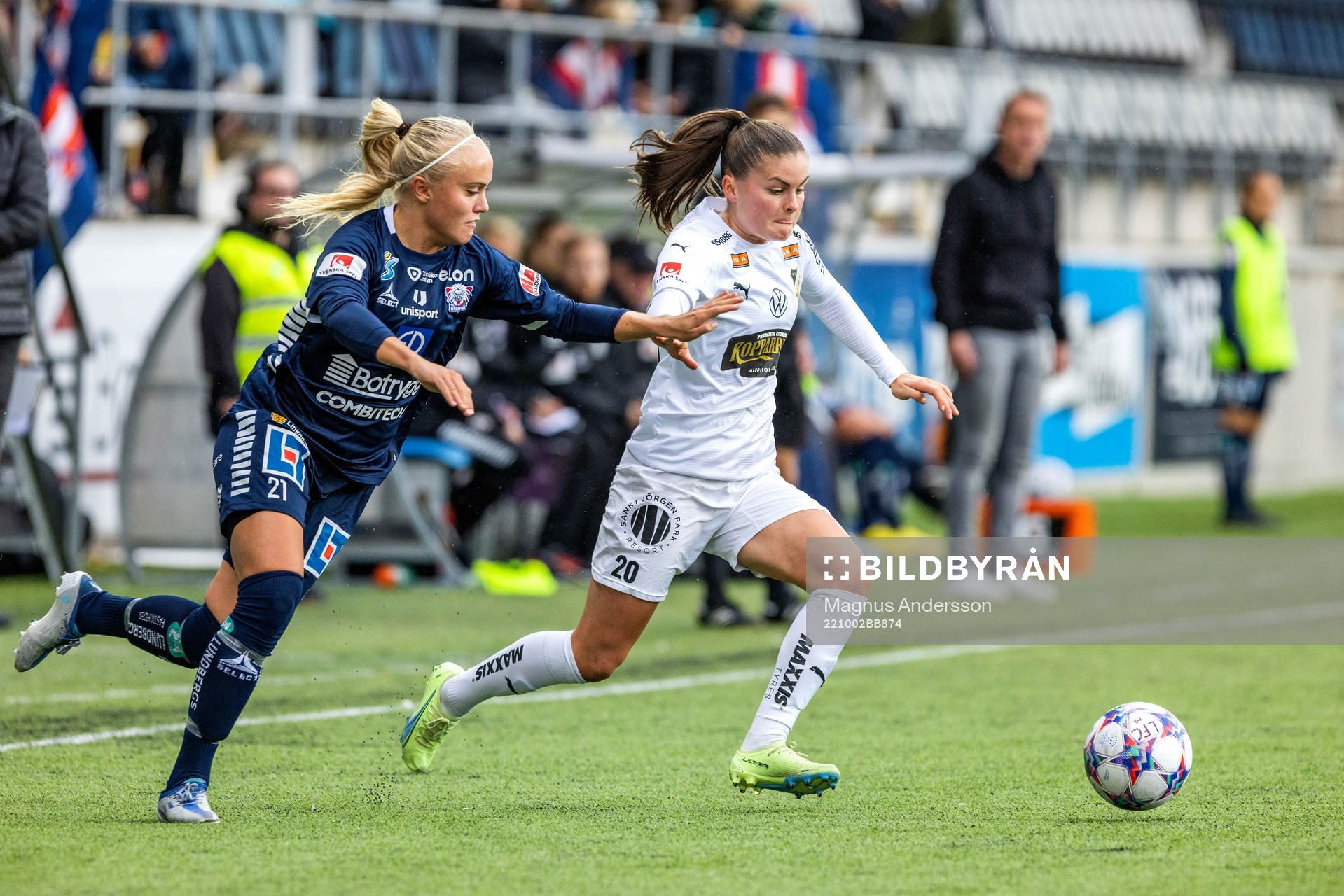 Linköpings Alva Selerud och Häckens Hanna Wijk