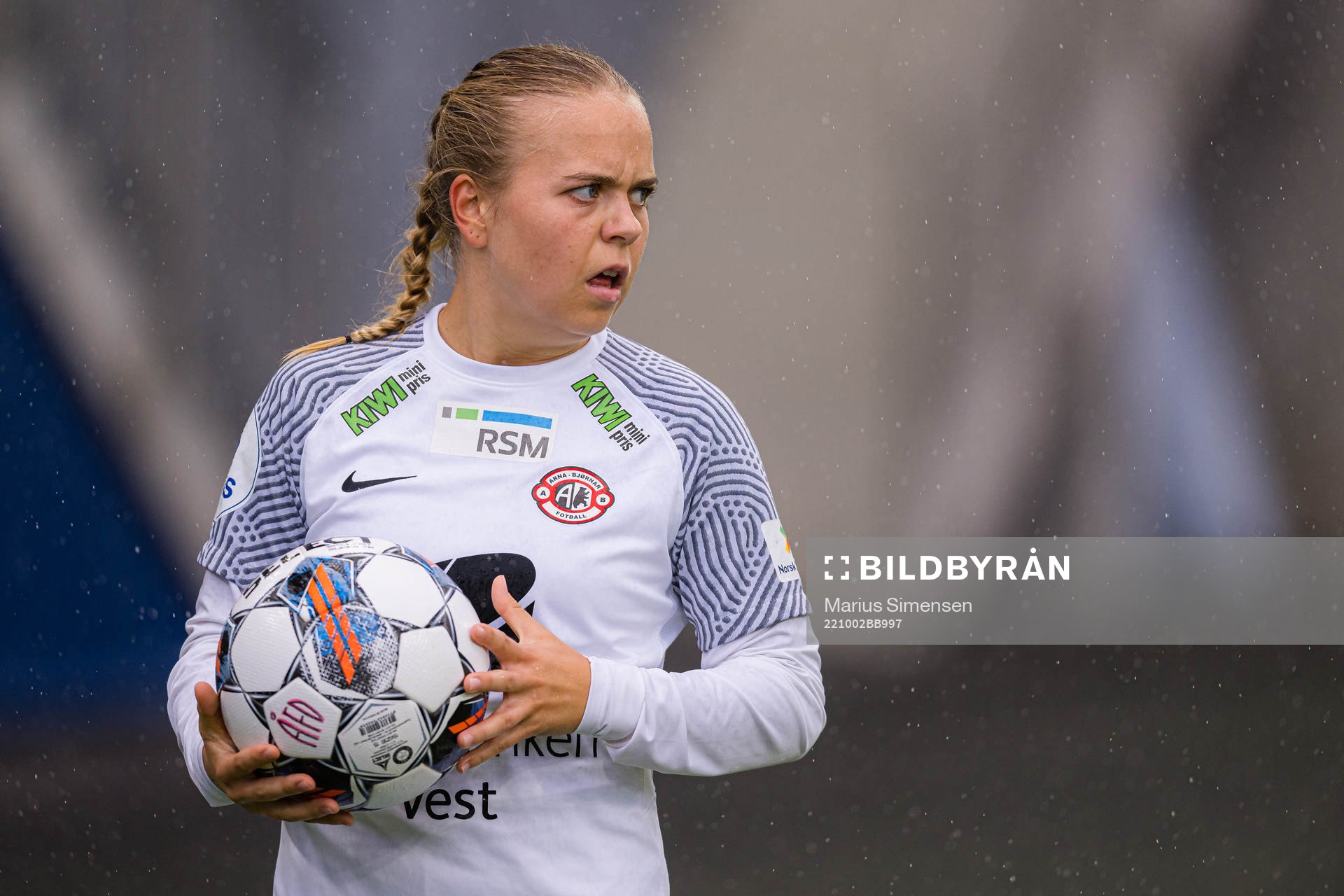 Marie Rekdal Johannsdottir of Arna-Bjørnar during the Toppserien football match between Åsane and Arna-Bjørnar on October 2, 2022 in Bergen.
