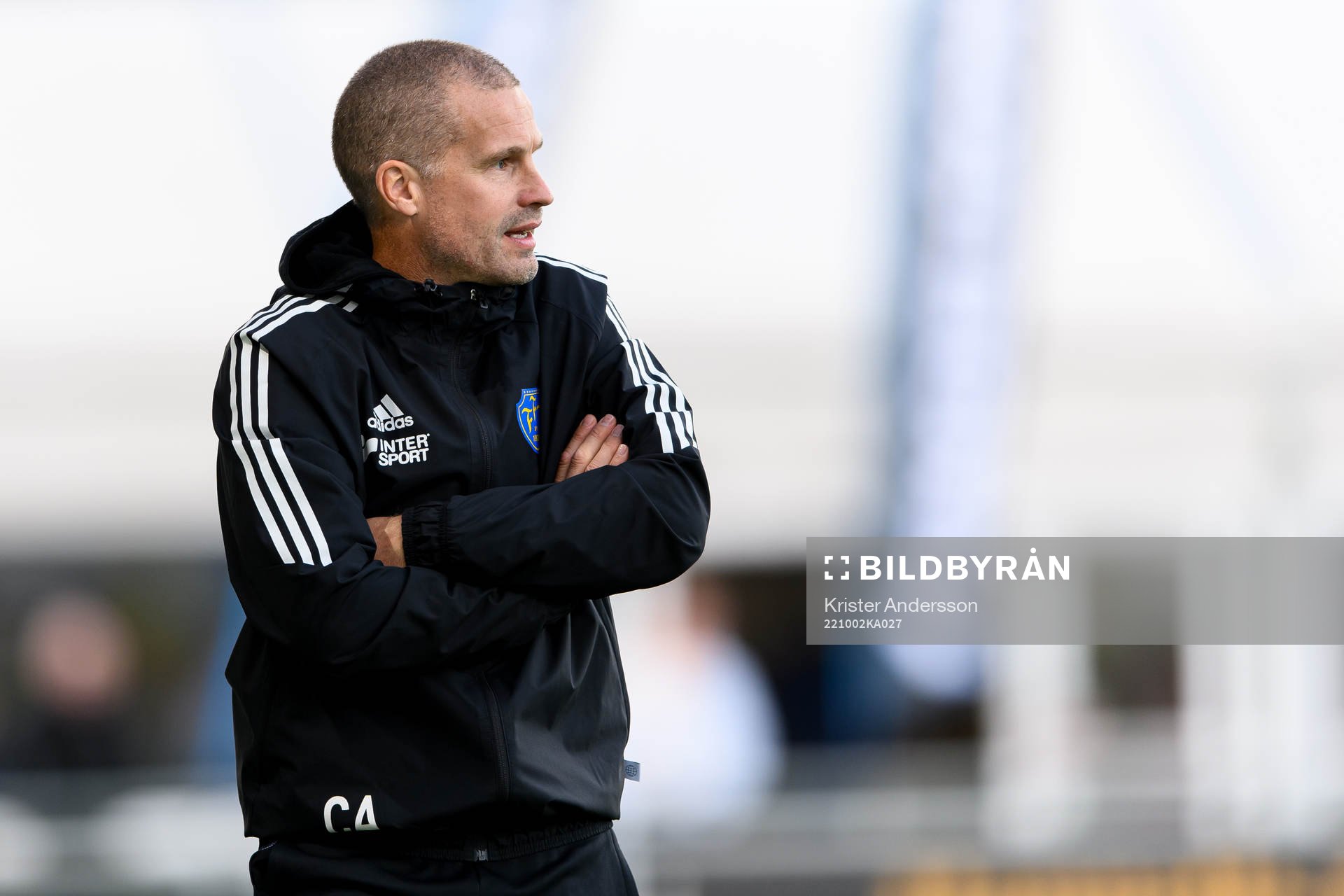 Falkenbergs tränare Christoffer Andersson