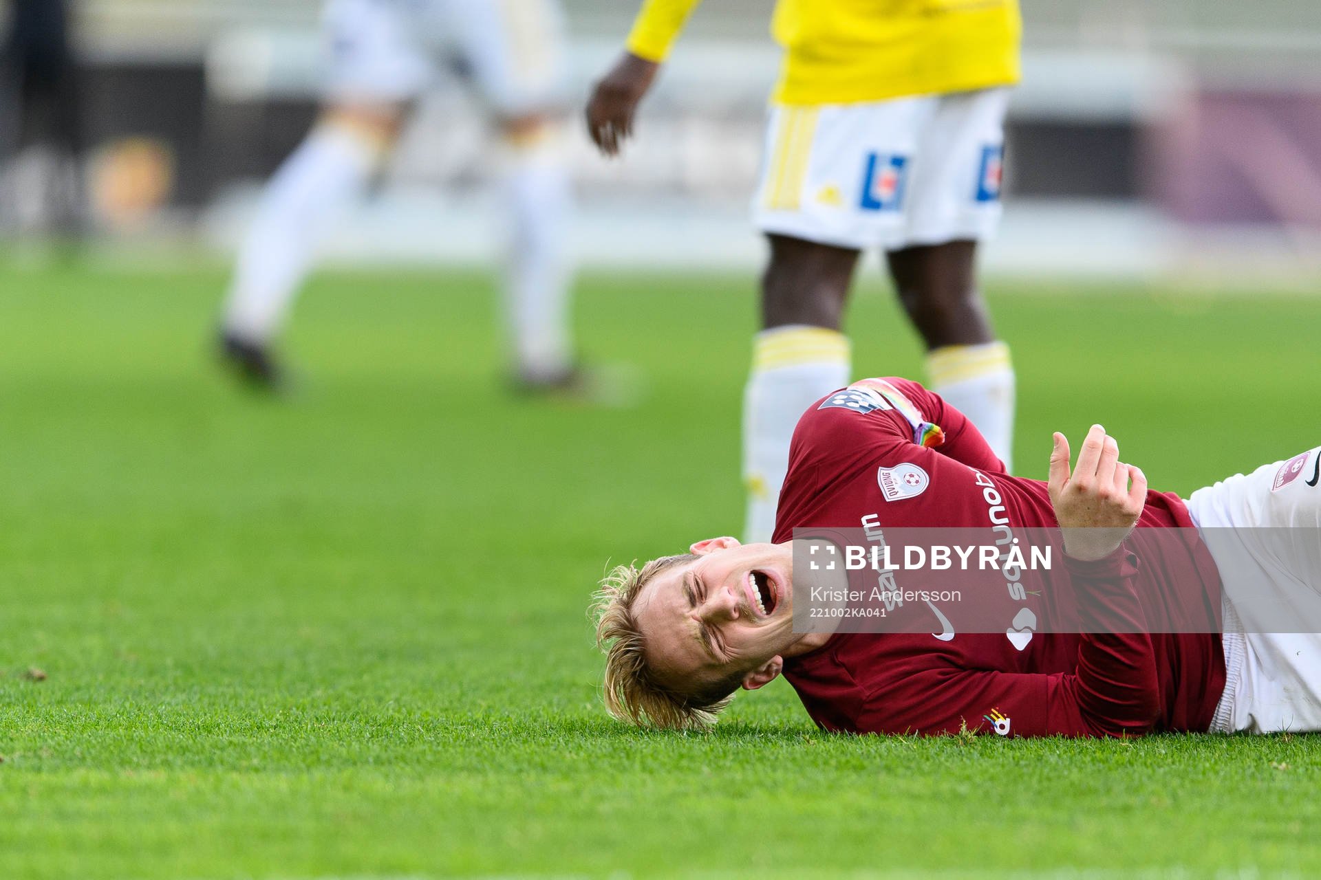 Qvidings Noa Bernhardtz har ont