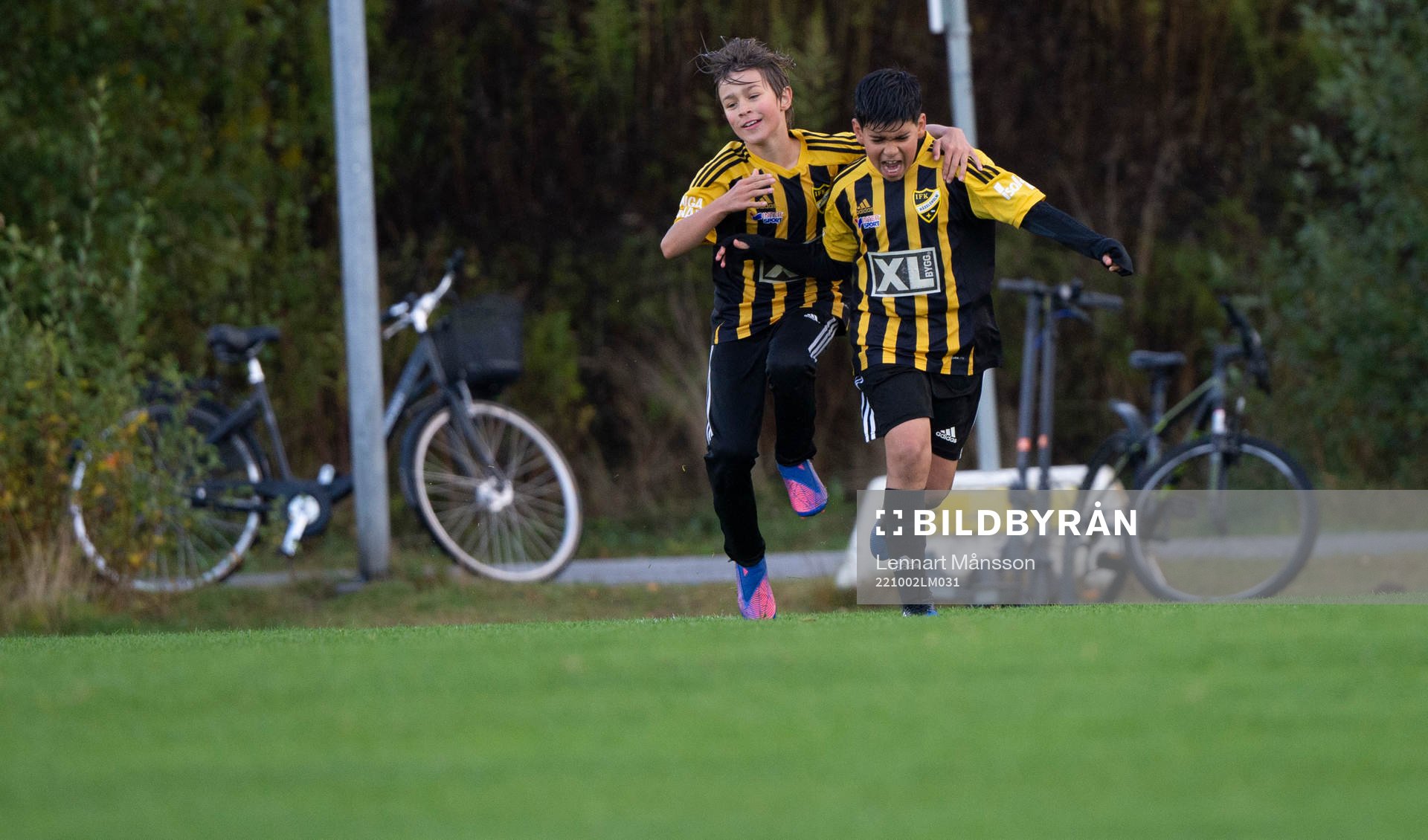 i matchen för pojkar födda 2012, U10, mellan IFK