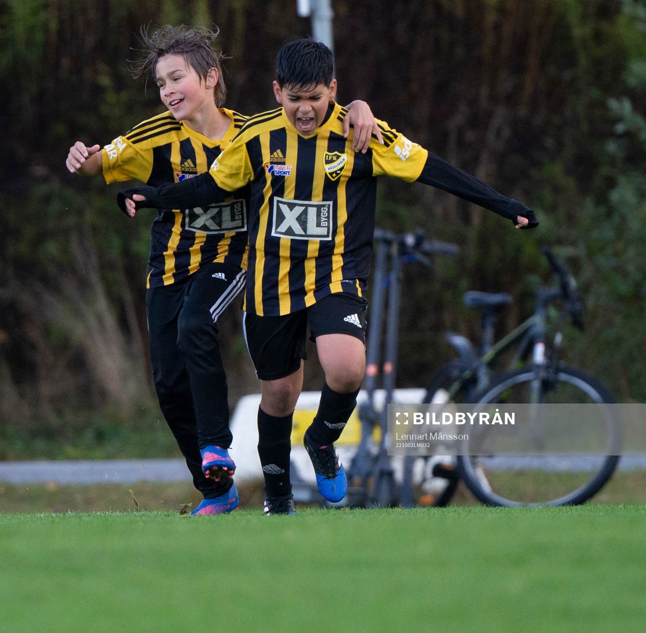 i matchen för pojkar födda 2012, U10, mellan IFK