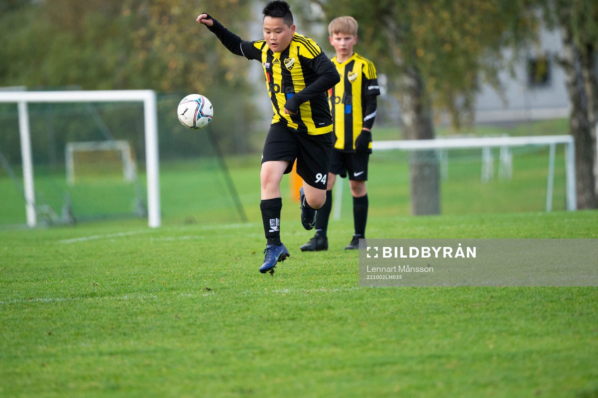 i matchen för pojkar födda 2010, U12, mellan IFK