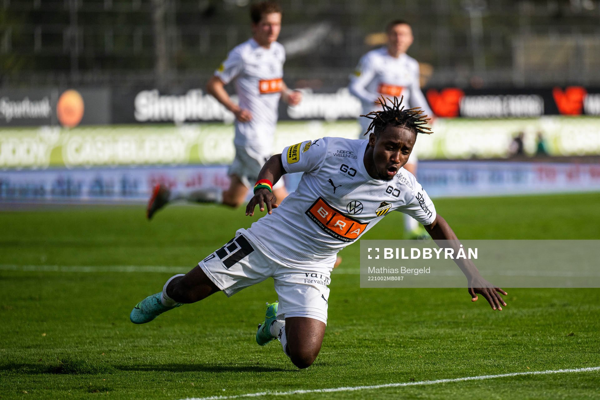 Häckens Ibrahim Sadiq jublar