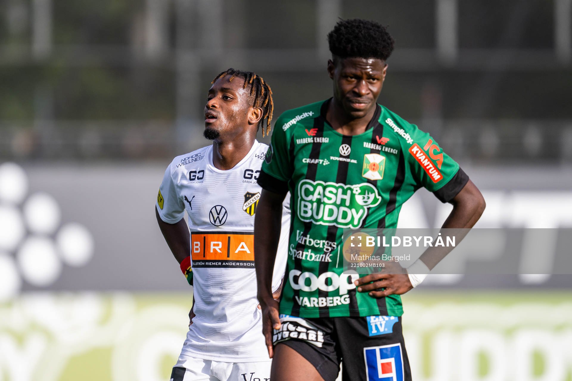 Häckens Ibrahim Sadiq och Varbergs Filipe Sisse