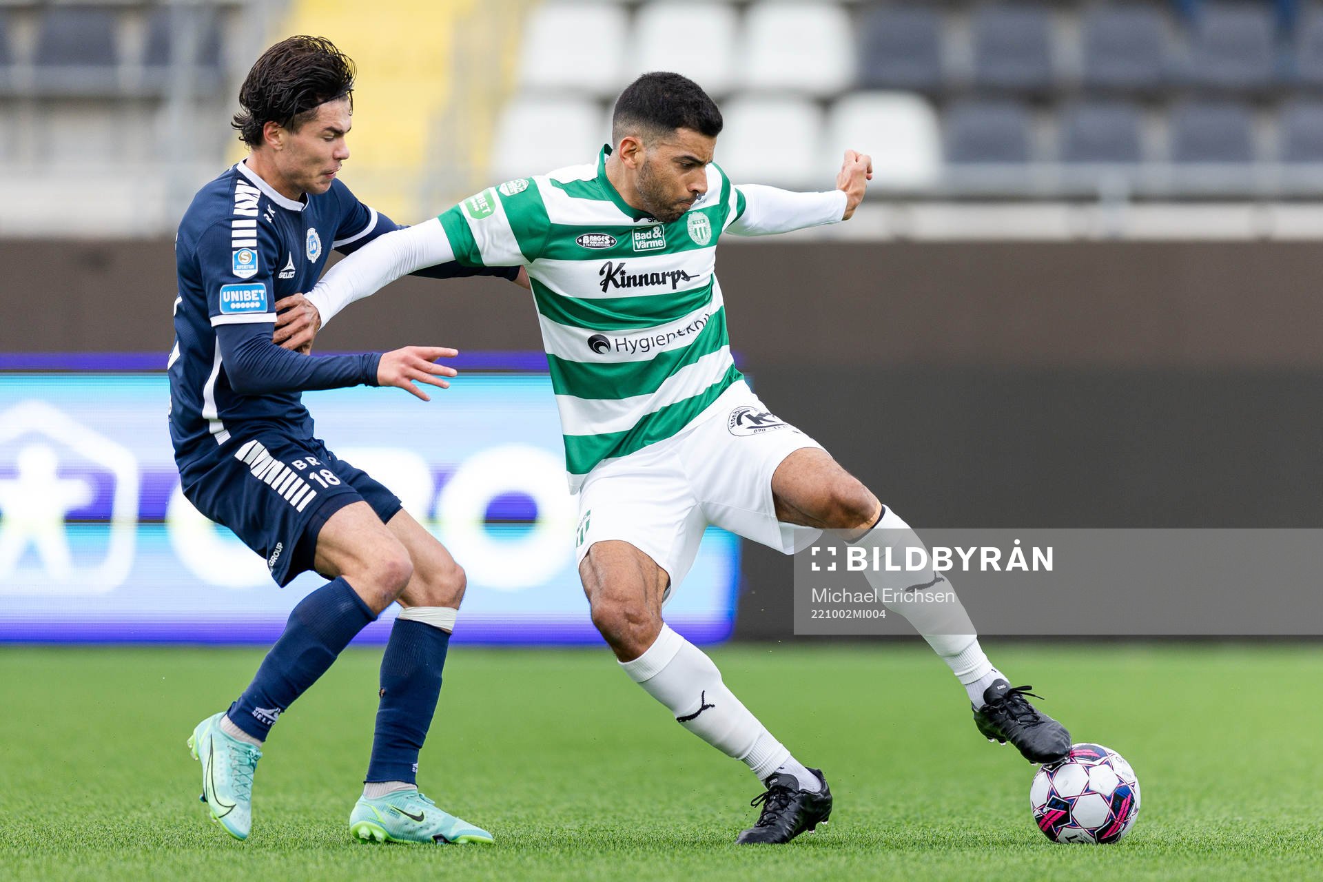 Utsiktens William Milovanovic och Västerås SKs Pedro