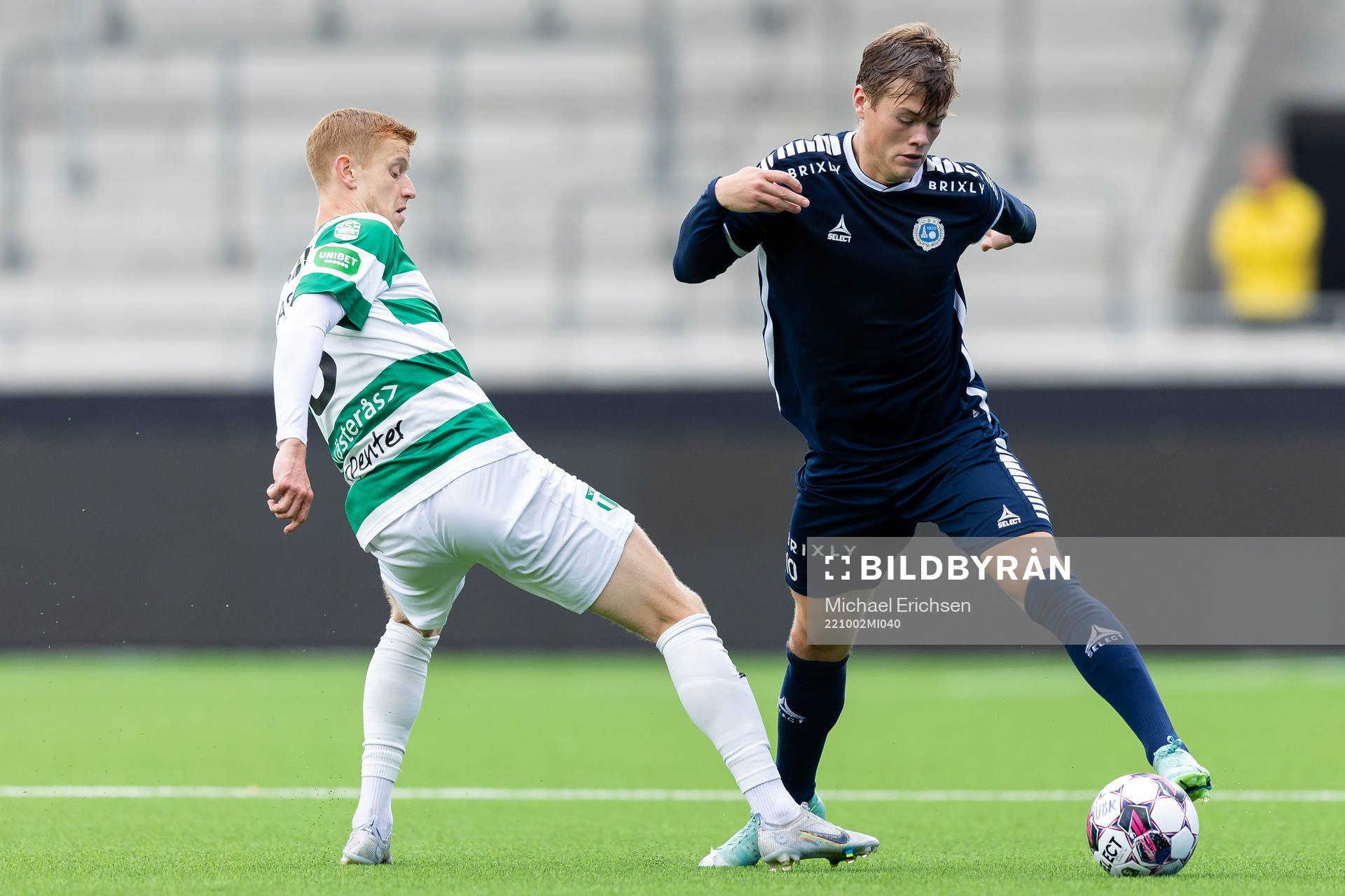 Västerås SKs Daniel Ask och Utsiktens Albin Skoglund