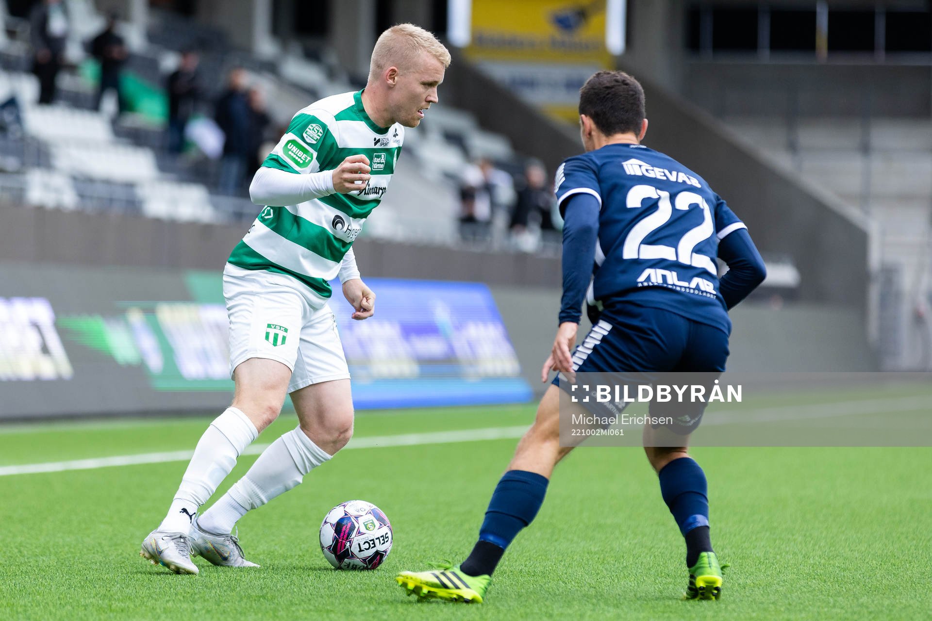 Västerås SKs Simon Johansson och Utsiktens Predrag