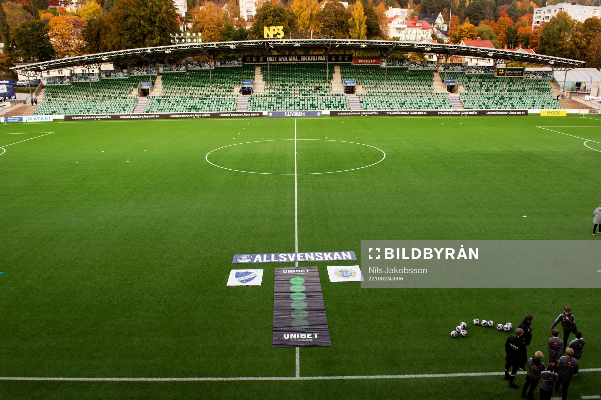 NP3 arena innan fotbollsmatchen i Allsvenskan mellan GIF