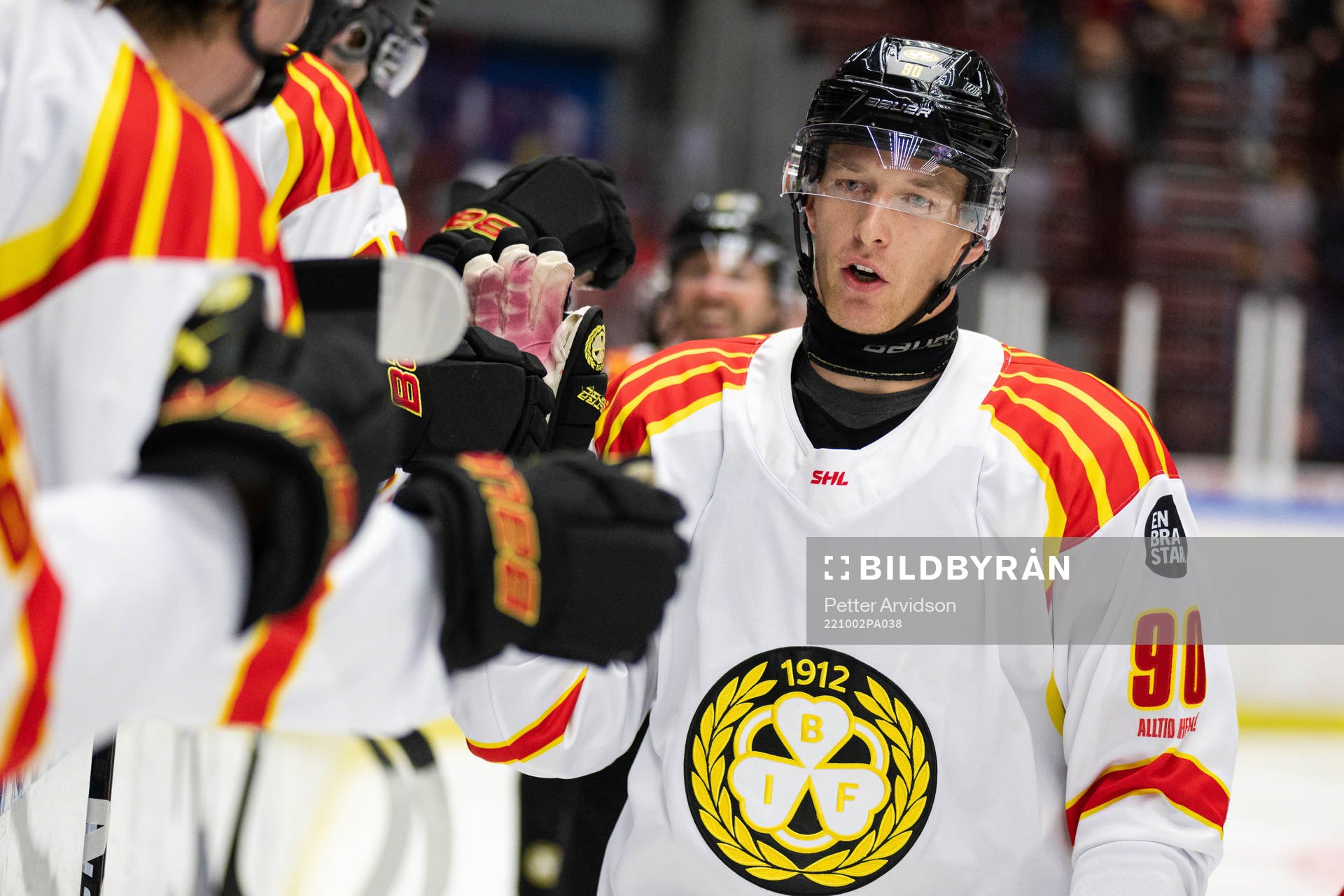 Brynäs David Sklenicka jublar
