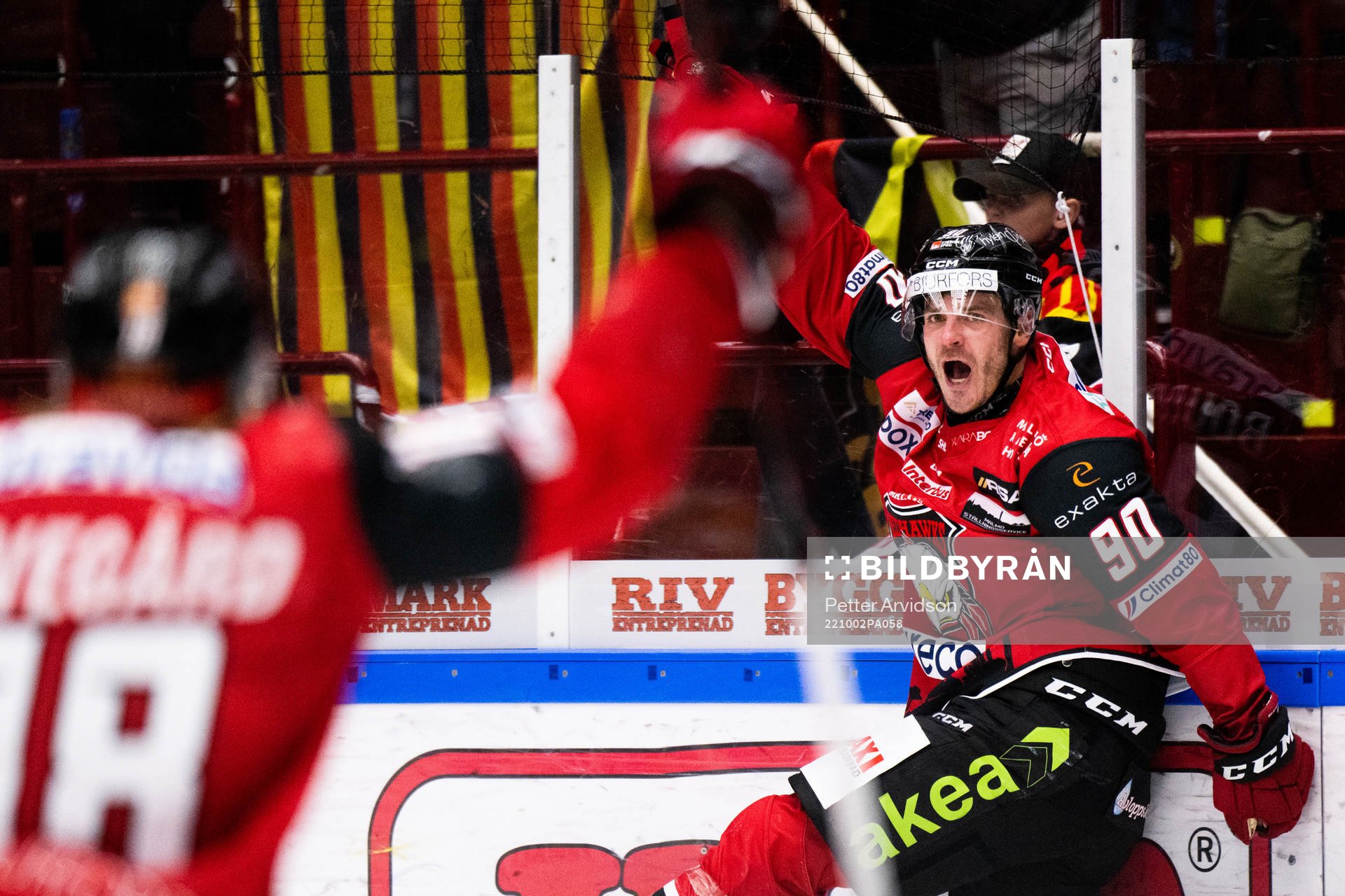 Malmö Redhawks Lance Bouma jublar