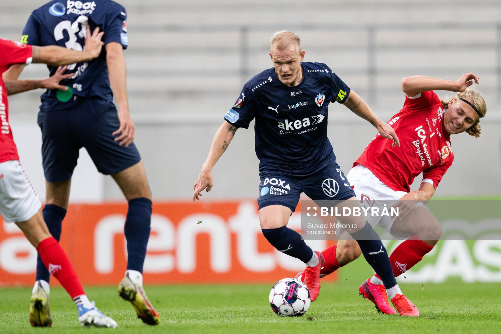 Helsingborgs Philip Rejnhold och Kalmars Sebastian Nanasi