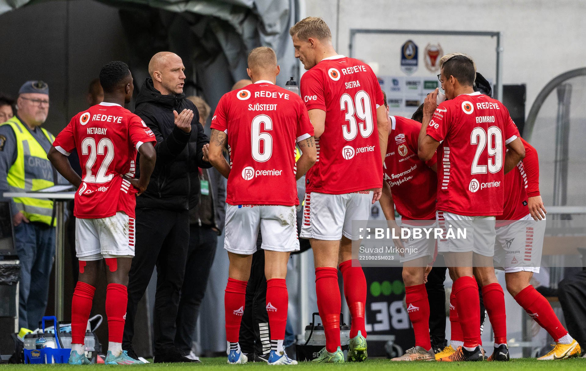Kalmars tränare Henrik Rydström samt spelarna