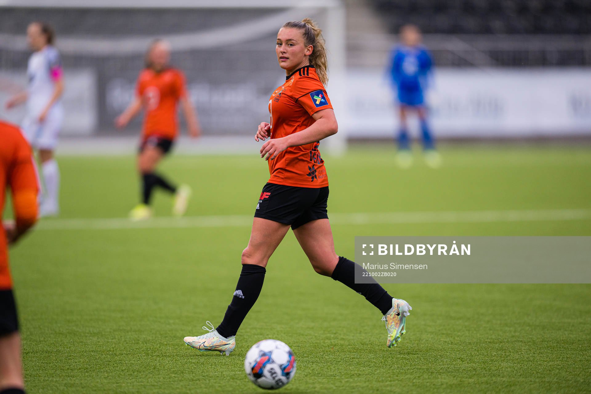 Madeleine Veivåg of Åsane during the Toppserien football match between Åsane and Arna-Bjørnar on October 2, 2022 in Bergen.