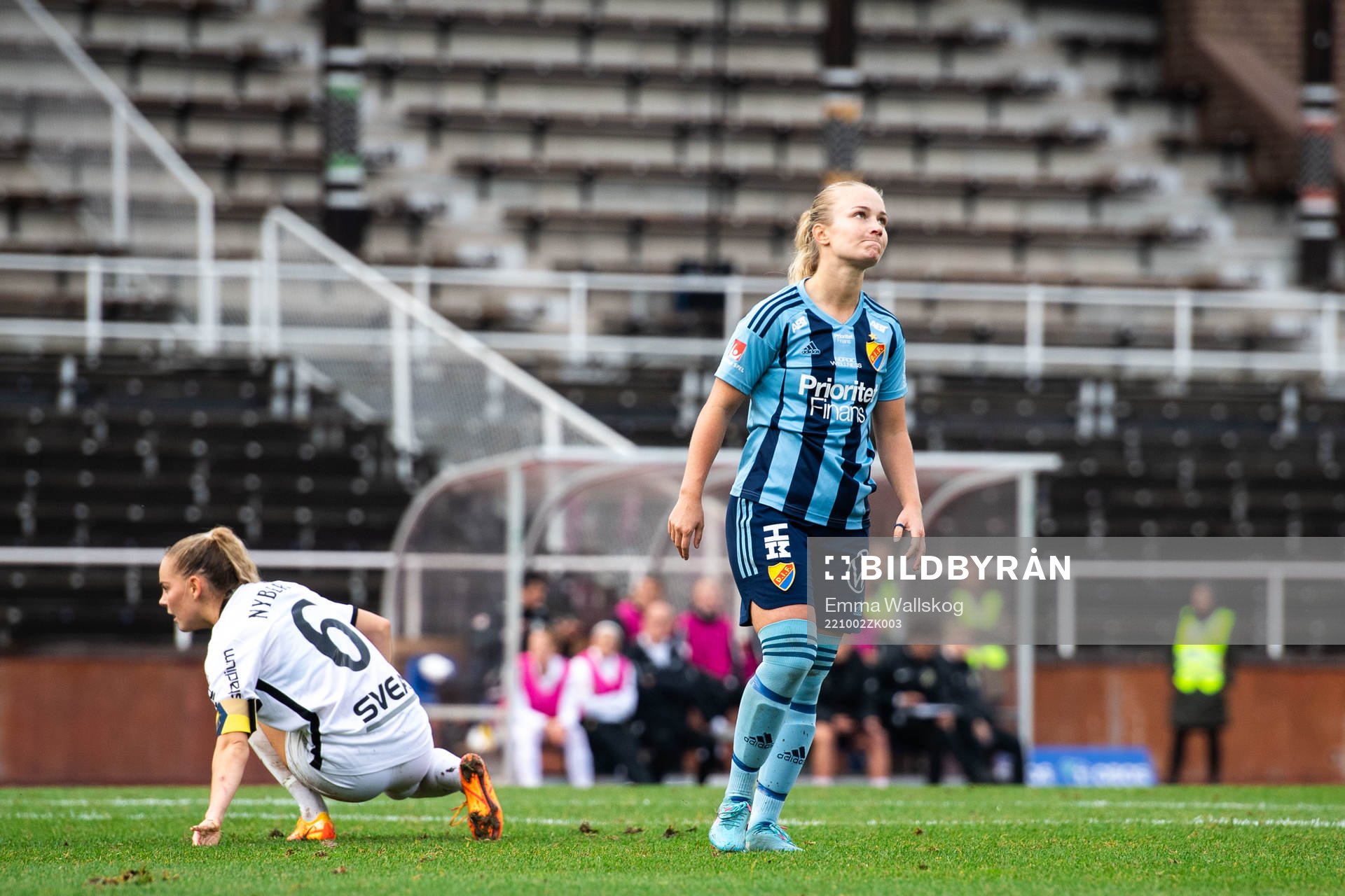 Djurgårdens Tove Almqvist deppar