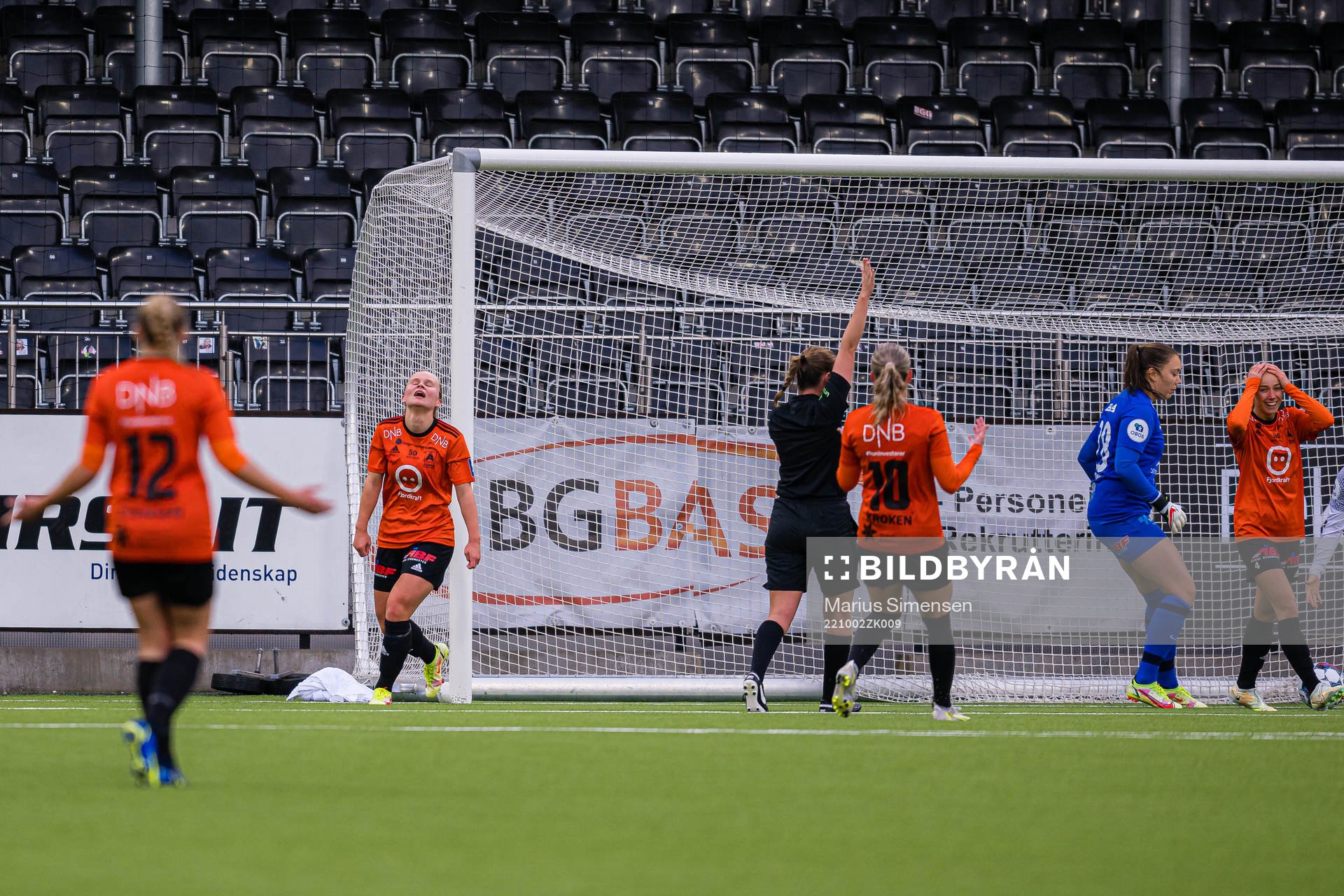 Mathilde Sangolt of Åsane reacts