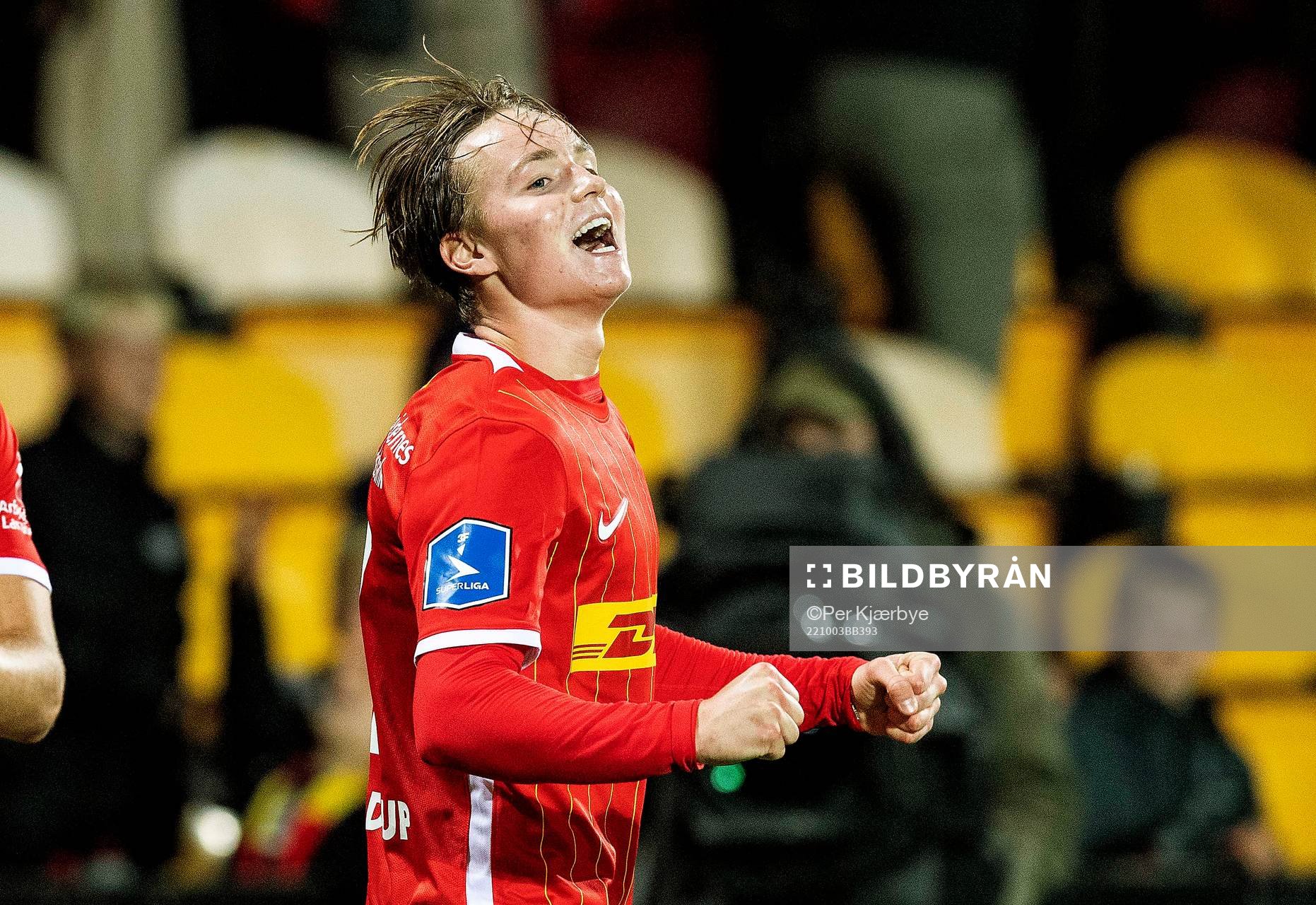 [DK=20221003: Andreas Schjelderup, FC Nordsjælland fejrer